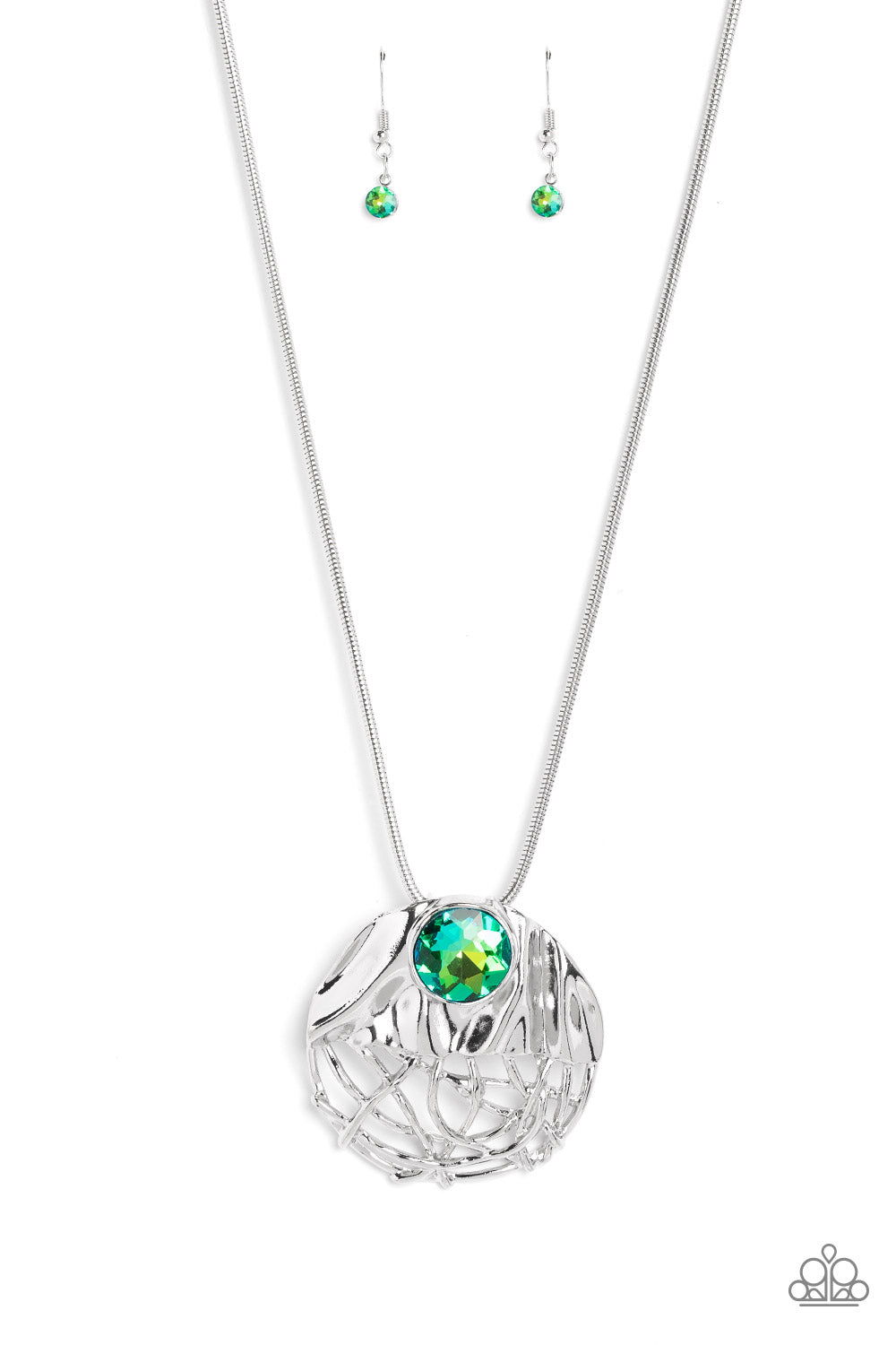 Lush Lattice Green Necklace - Jewelry by Bretta