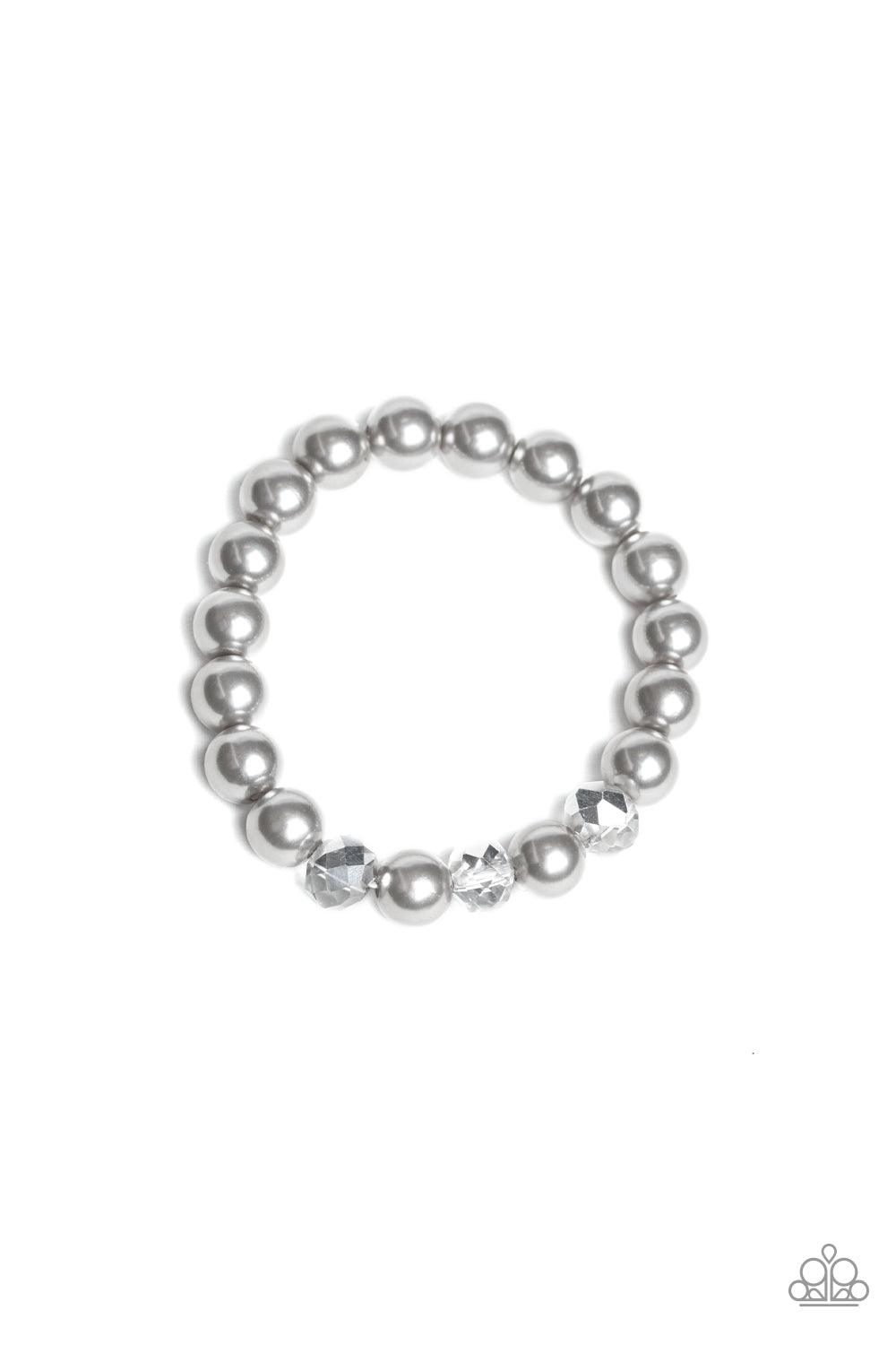 Paparazzi Accessories-Really Resplendent - Silver Stretch Bracelet