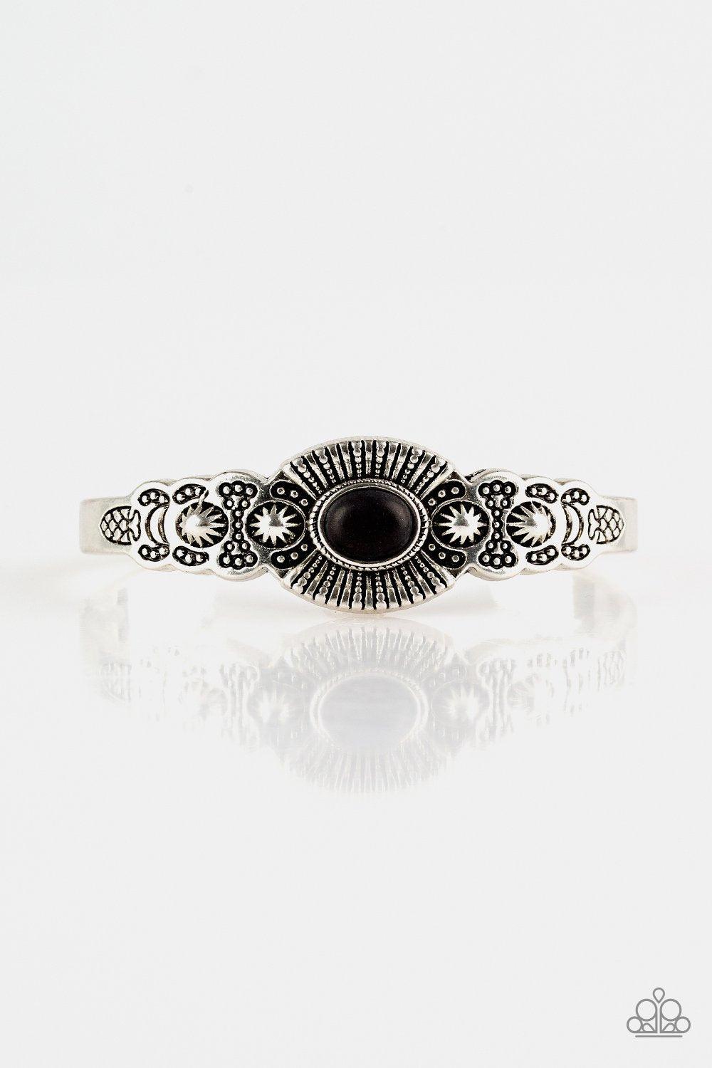 Paparazzi Accessories-Wide Open Mesas - Black Bracelet