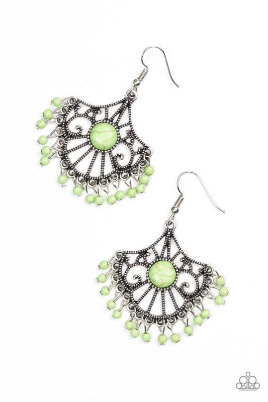 Stone Lagoon - Green Earrings - Jewelry by Bretta