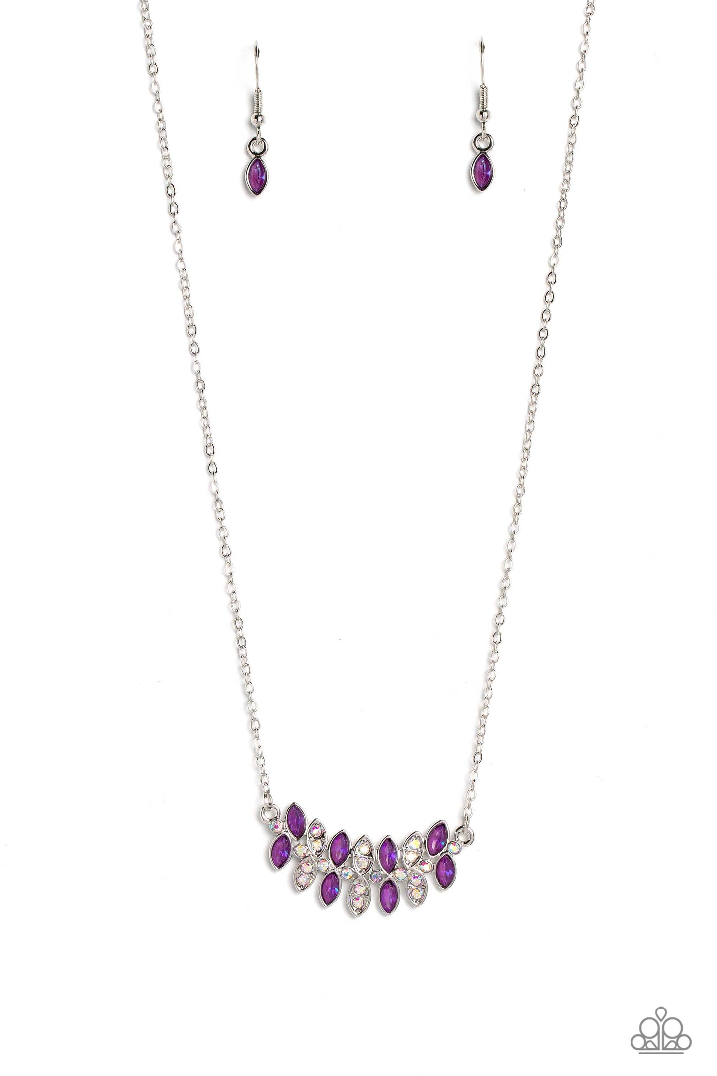 Lustrous Laurels Purple Necklace - Jewelry by Bretta