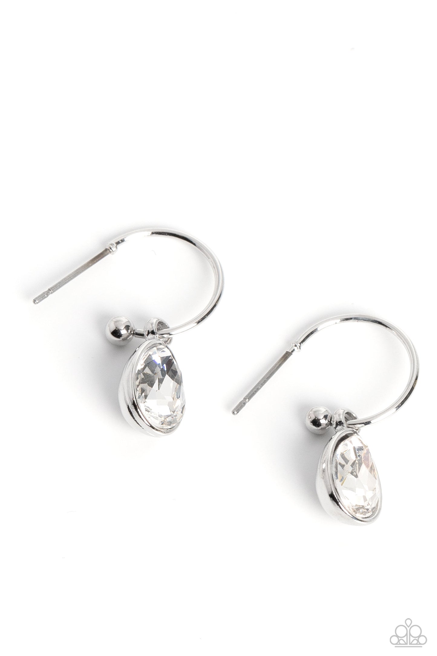 Teardrop Tassel White Earrings - Jewelry by Bretta