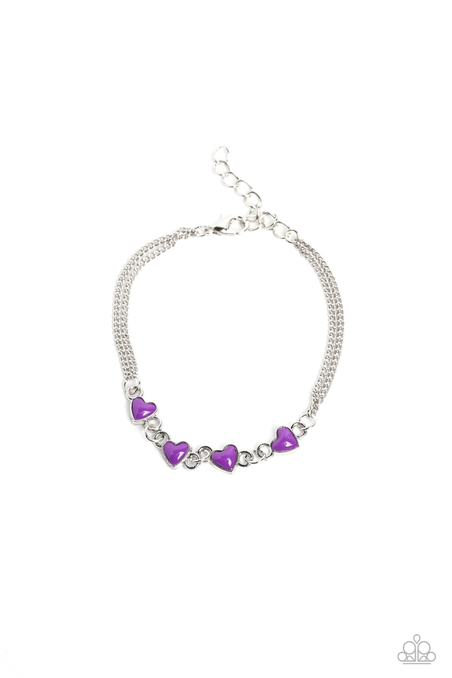 Smitten Sweethearts Purple Bracelet - Jewelry by Bretta