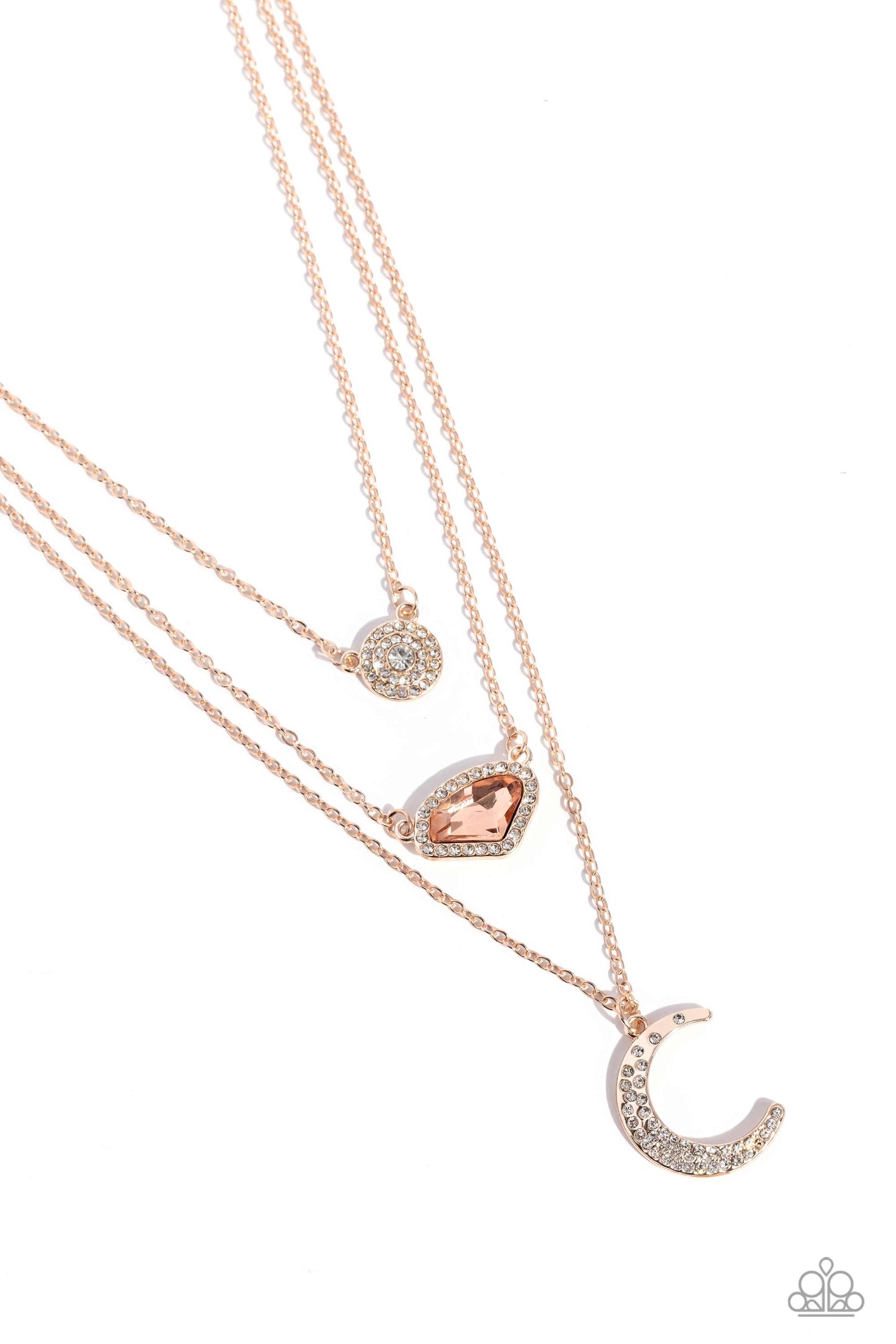 Lunar Lineup Rose Gold Necklace - Jewelry by Bretta