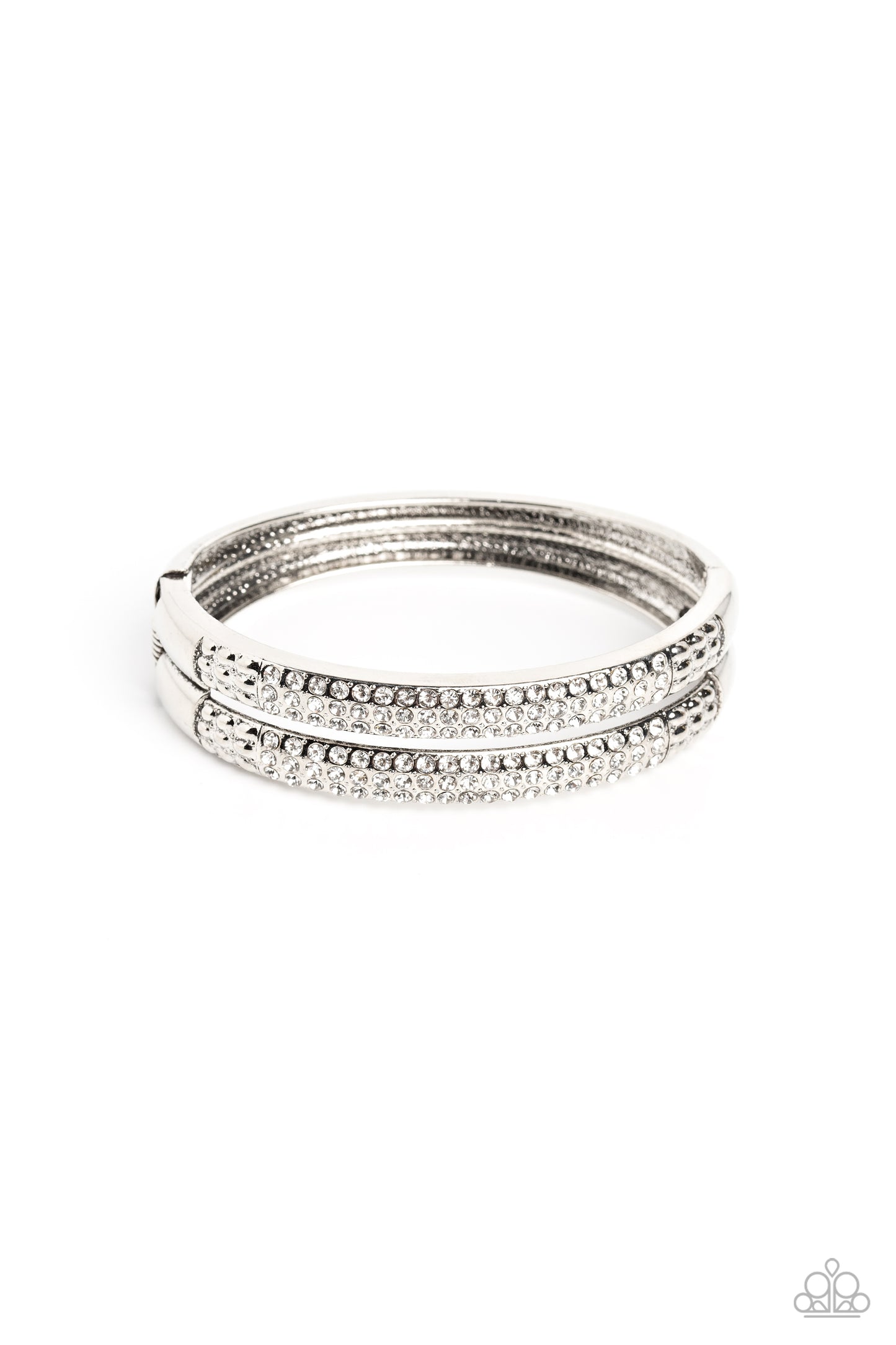 STACKED Up White Bracelet - Jewelry by Bretta
