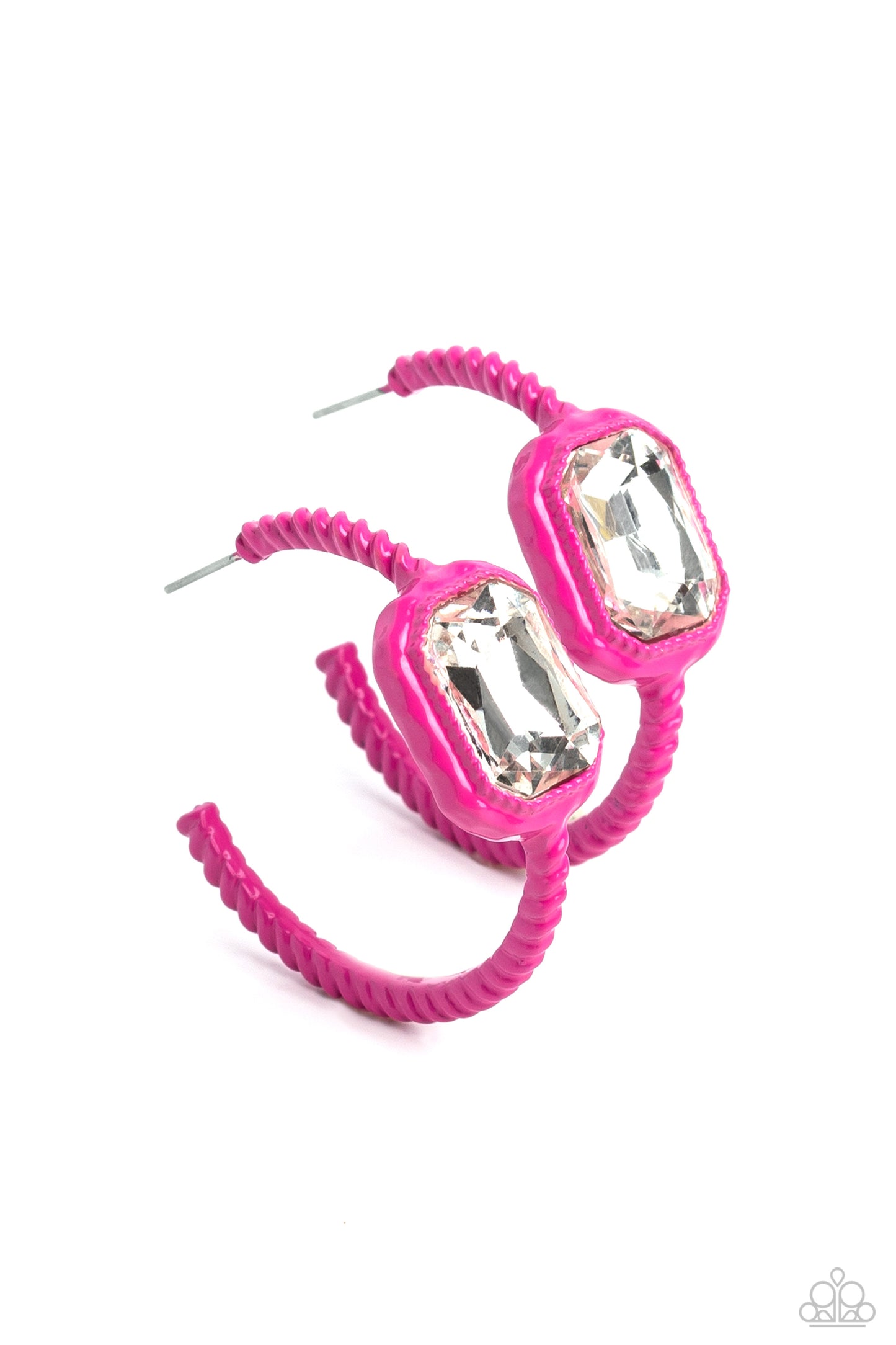 Call Me TRENDY Pink Earrings - Jewelry by Bretta