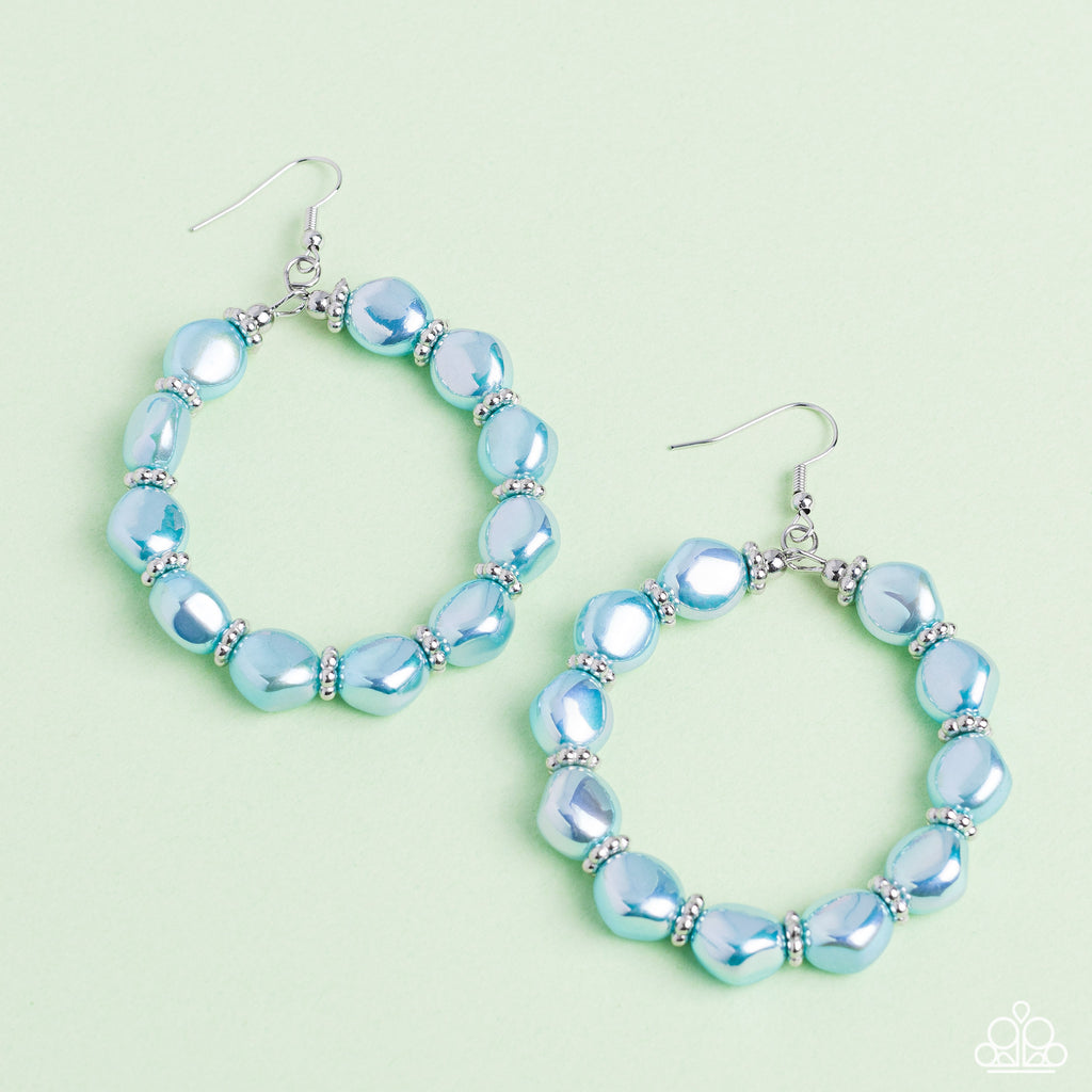 The PEARL Next Door Blue Earrings - Jewelry by Bretta