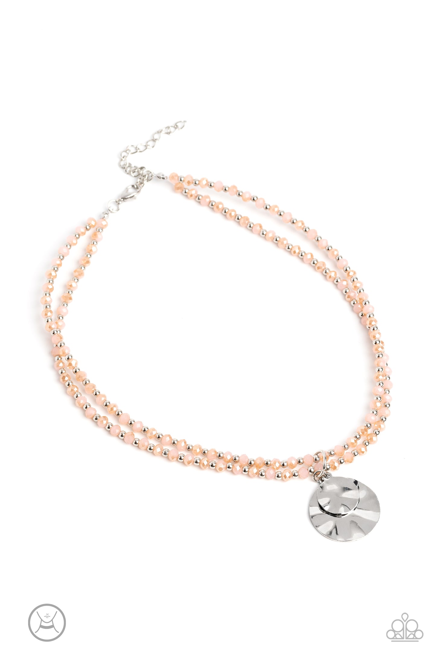 Compacted Cosmos Pink Necklace - Jewelry by Bretta