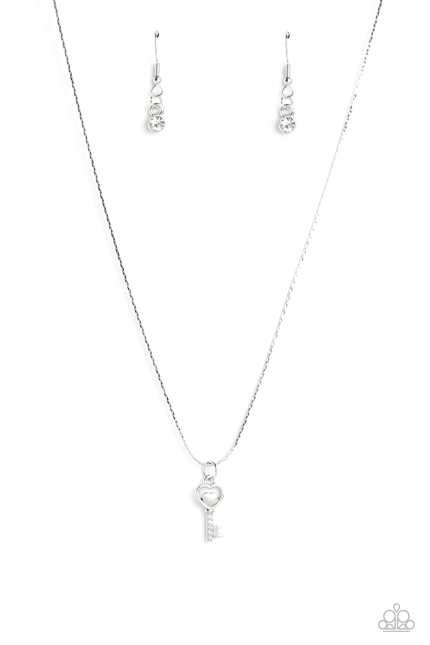 LOVE-Locked White Necklace - Jewelry by Bretta