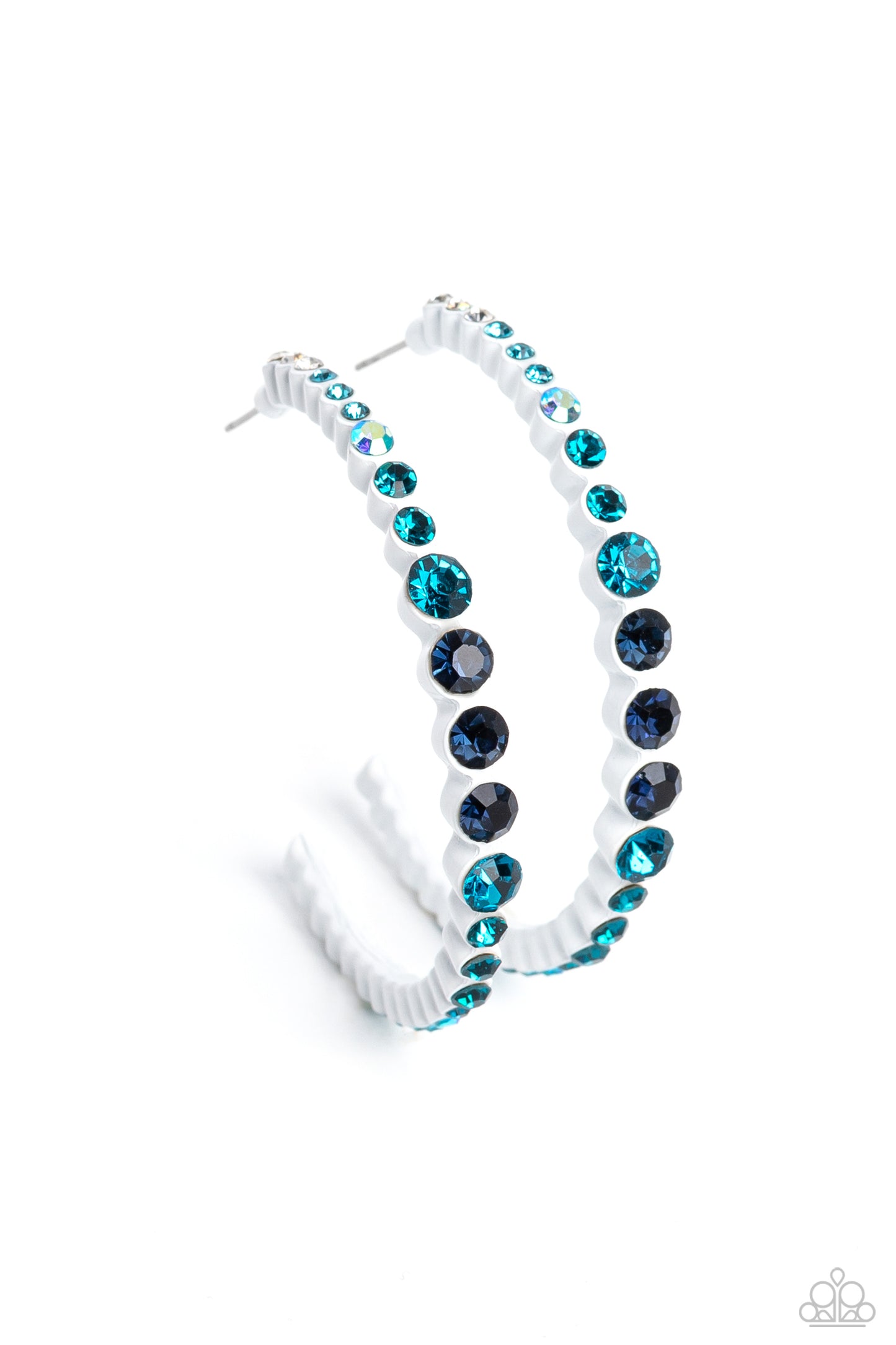 Gossip CURL Blue Earrings - Jewelry by Bretta