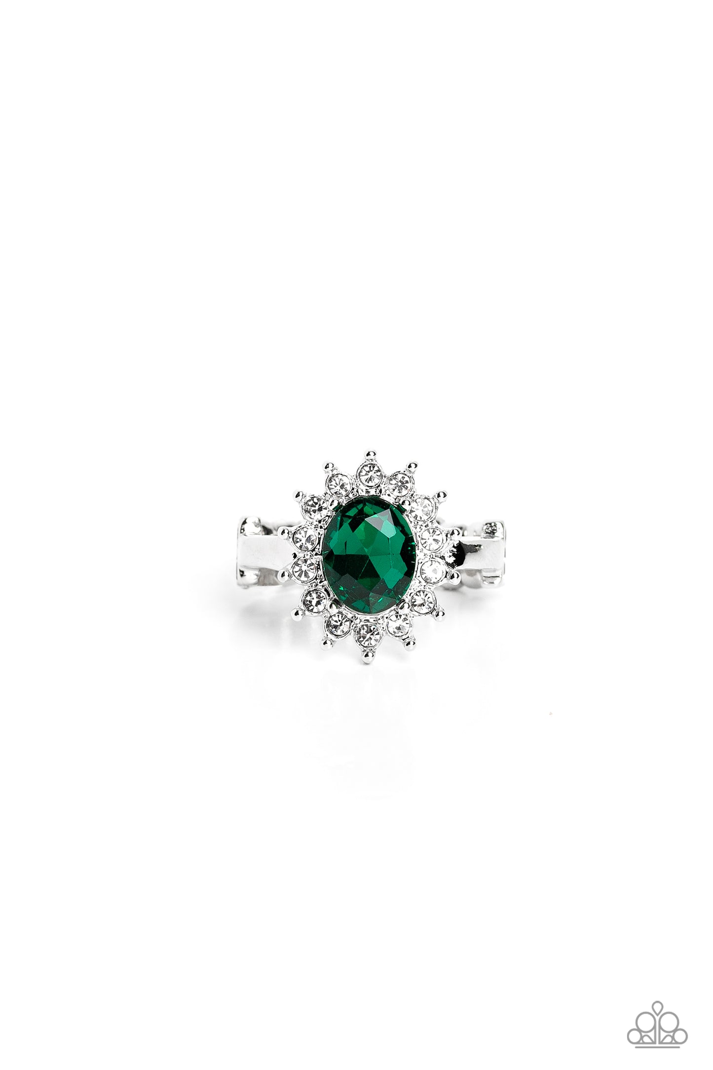 Red Carpet Reveal Green Ring - Jewelry by Bretta