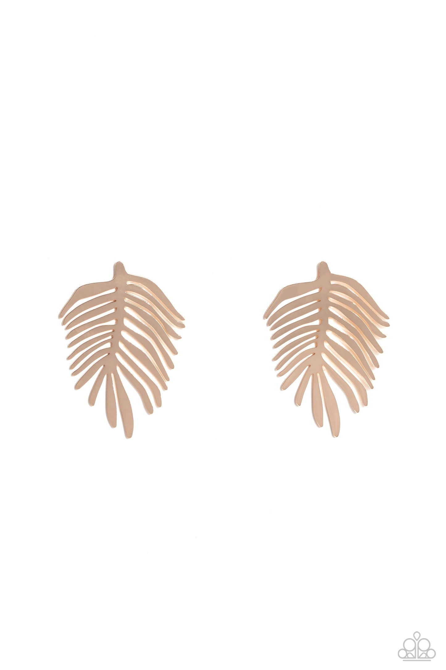 The FROND Row Gold Earrings - Jewelry by Bretta