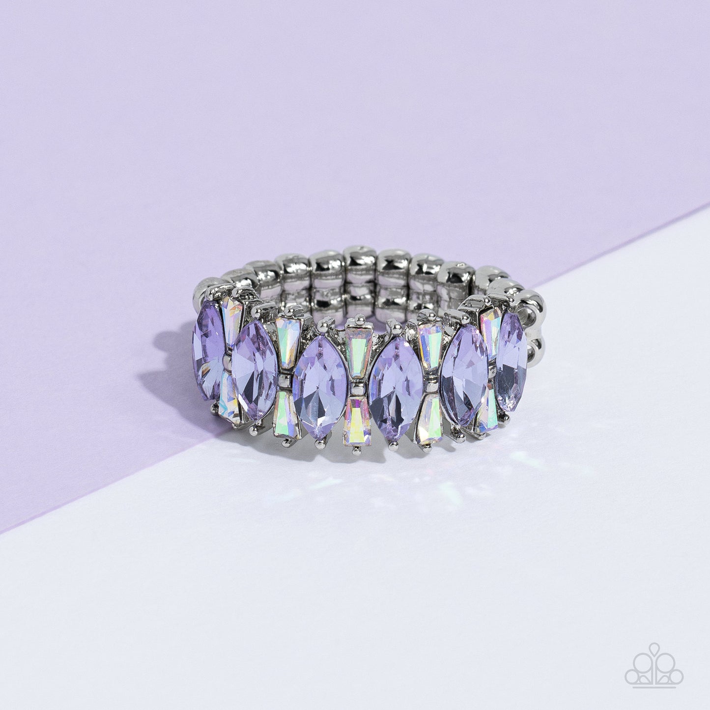 Kaleidoscopic Knockout Purple Ring - Jewelry by Bretta