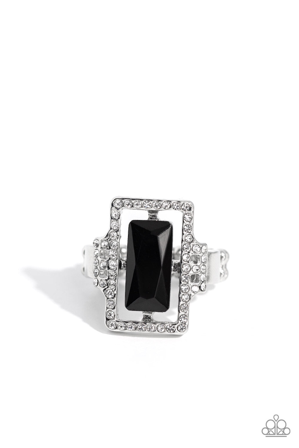 Emerald Elegance Black Ring - Jewelry by Bretta