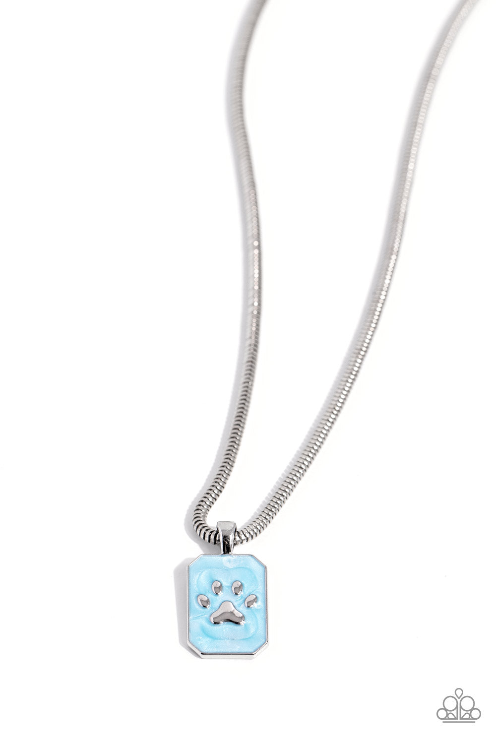 PAW to the Line Blue Necklace - Jewelry by Bretta