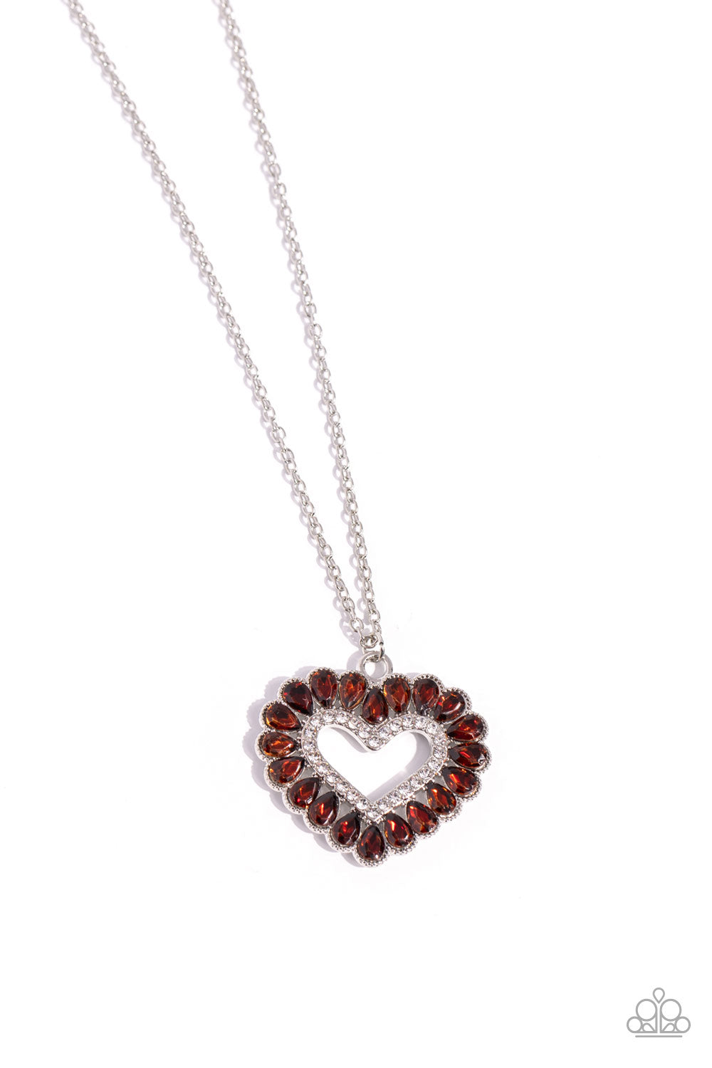 FLIRT No More Brown Heart Necklace - Jewelry by Bretta