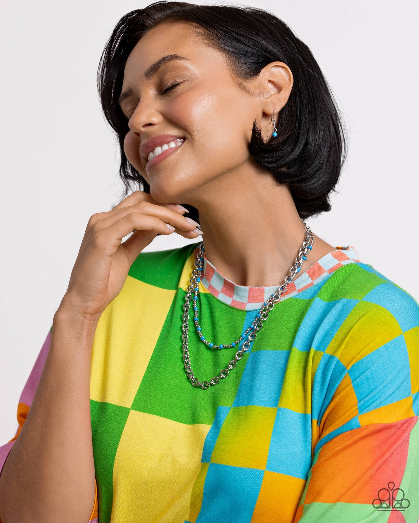 A Pop of Color Blue Necklace - Jewelry by Bretta