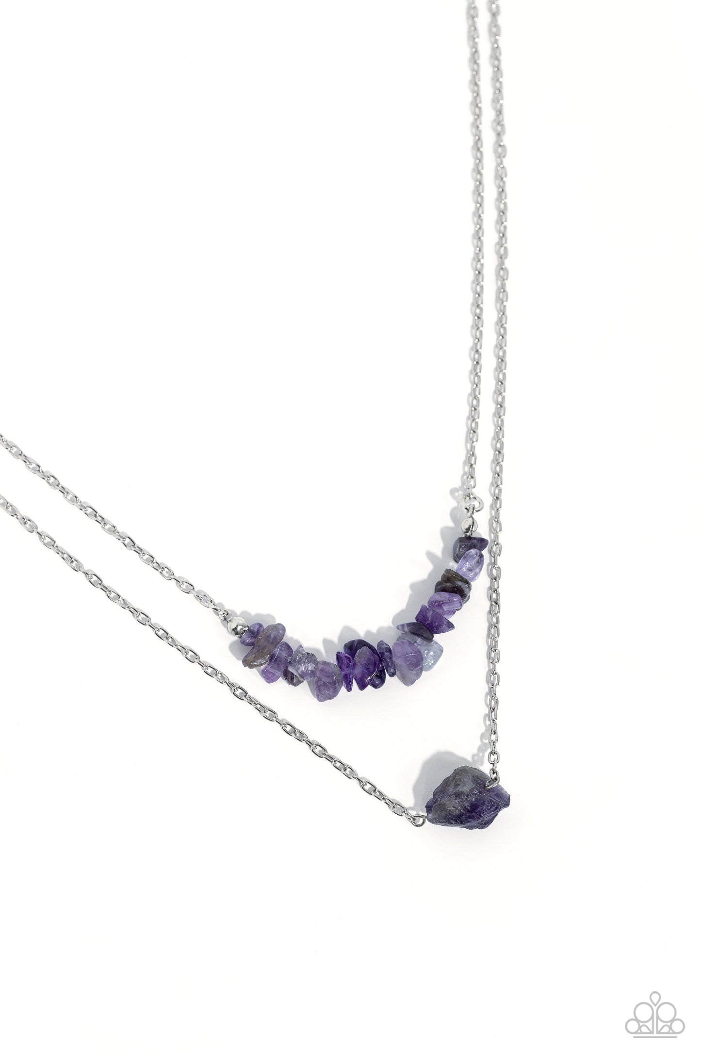 Chiseled Caliber Purple Necklace - Jewelry by Bretta