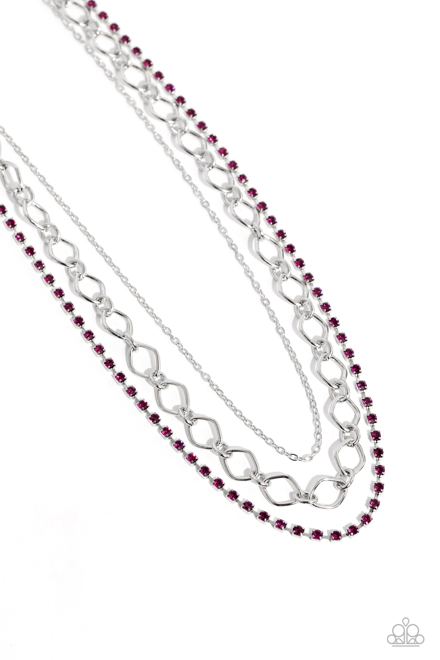 Tasteful Tiers Pink Necklace - Jewelry by Bretta