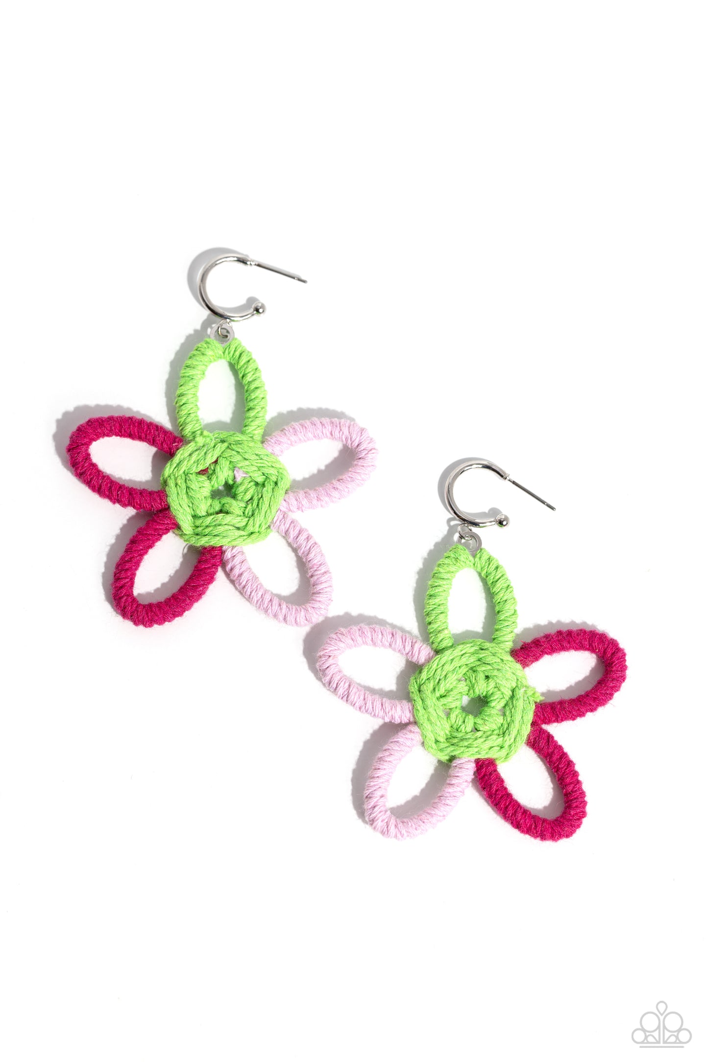 Spin a Yarn Pink Earrings - Jewelry by Bretta