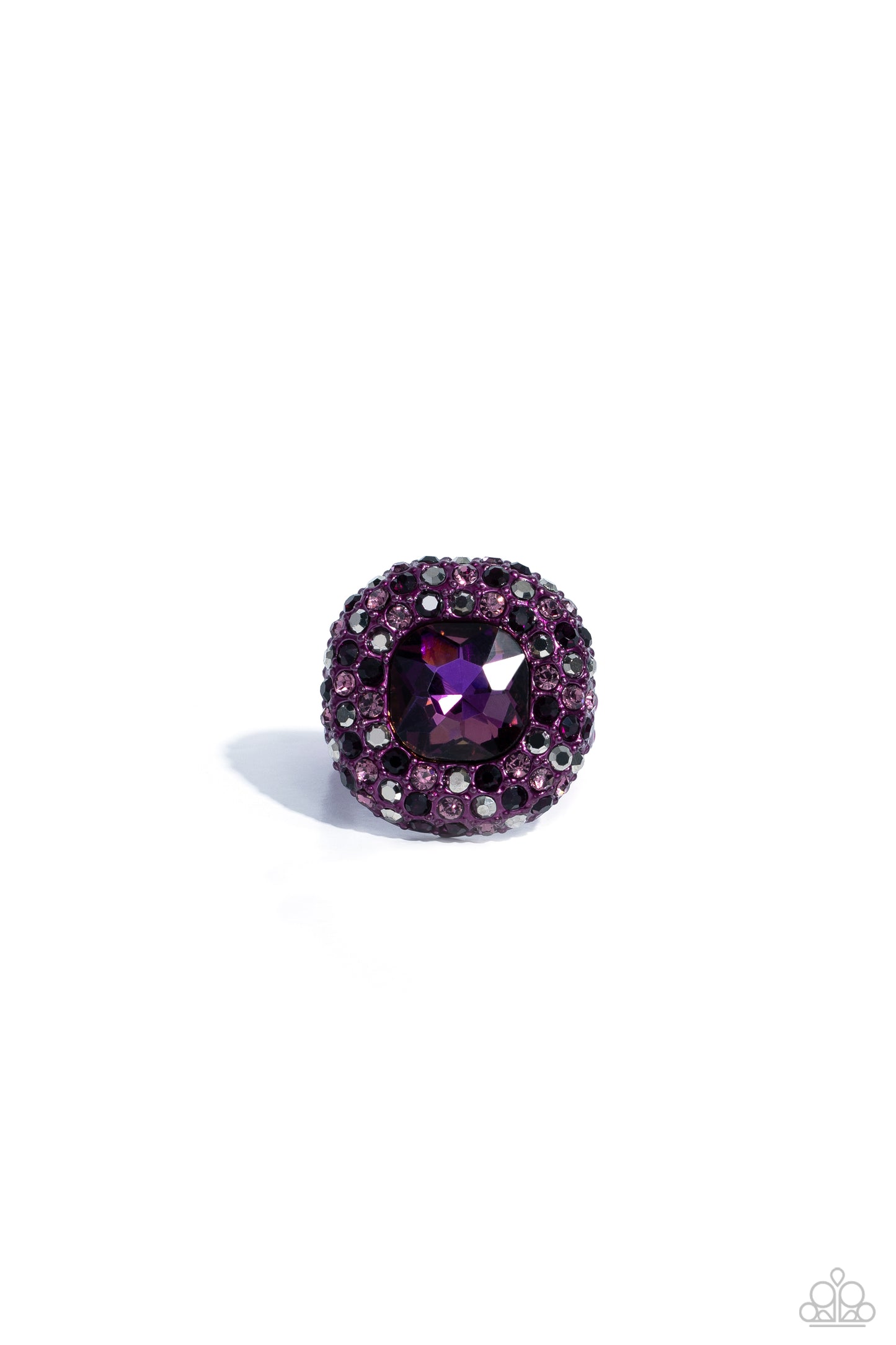 Glistening Grit Purple Ring - Jewelry by Bretta