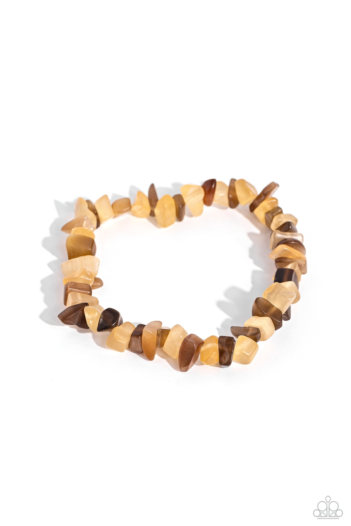 Chiseled Cameo Brown Bracelet - Jewelry by Bretta