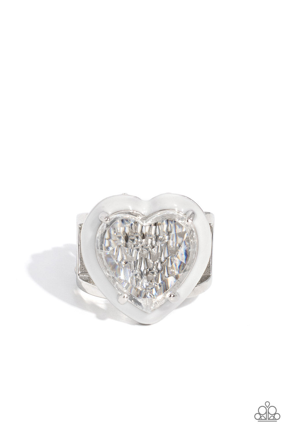 Hallmark Heart White Ring - Jewelry by Bretta