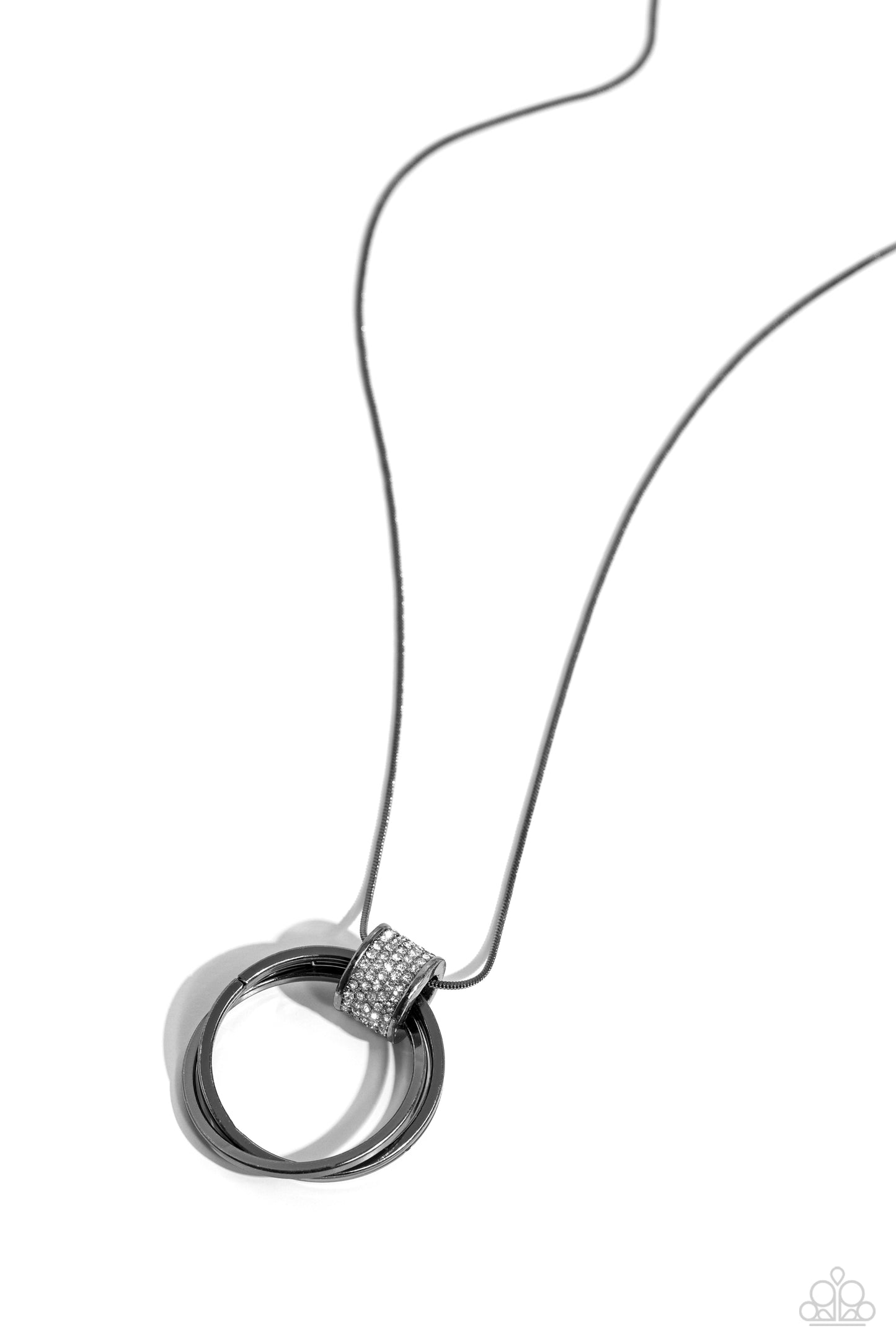 In the Swing of RINGS Black Necklace - Jewelry by Bretta