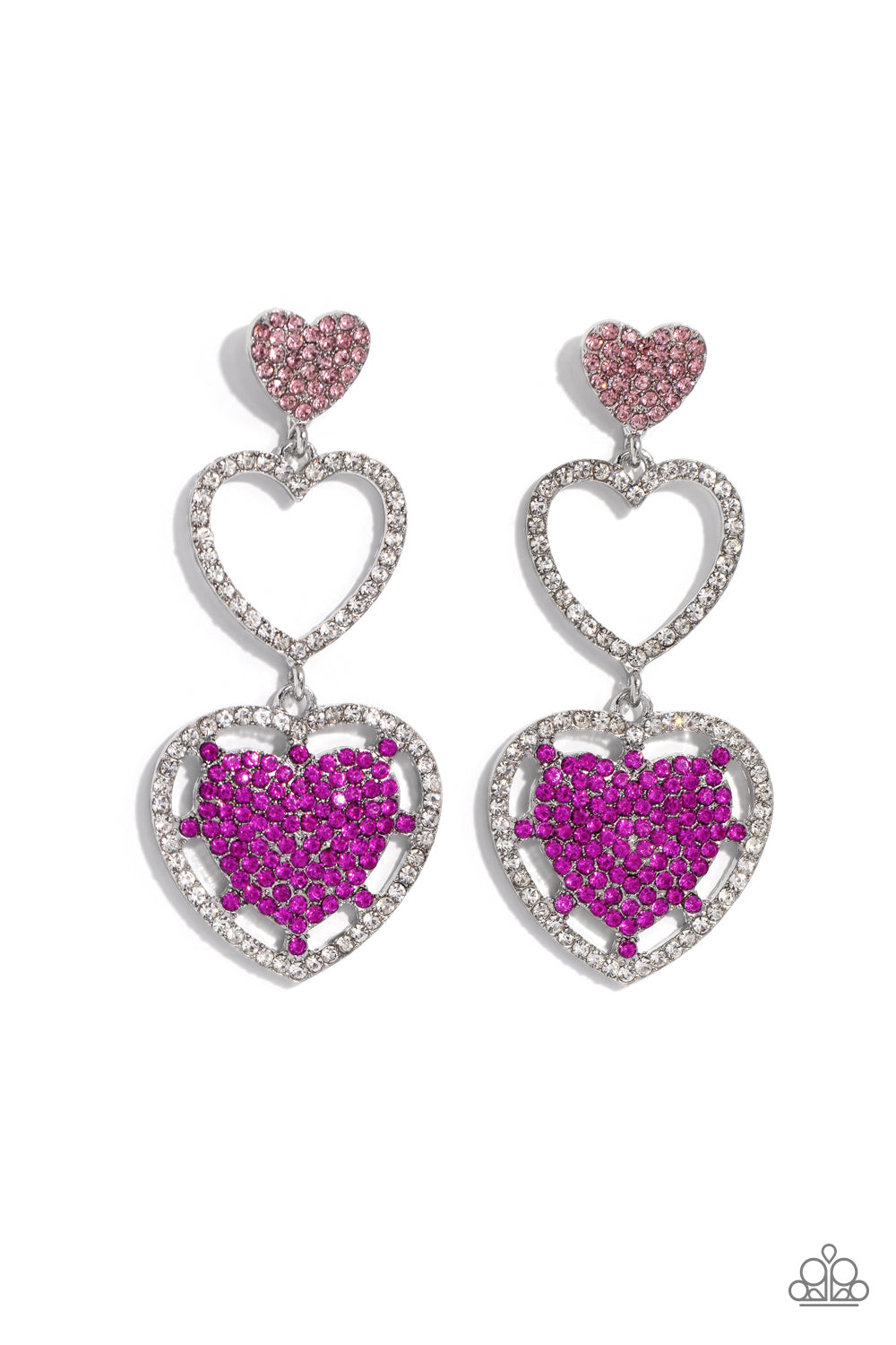 Couples Celebration Pink Earrings - Jewelry by Bretta