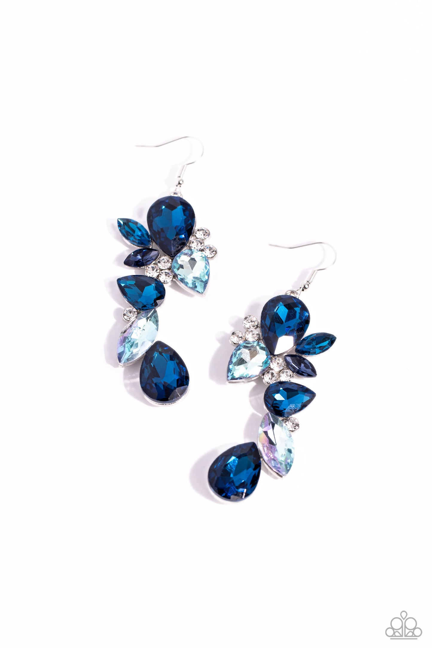 Fancy Flaunter Blue Earrings - Jewelry by Bretta
