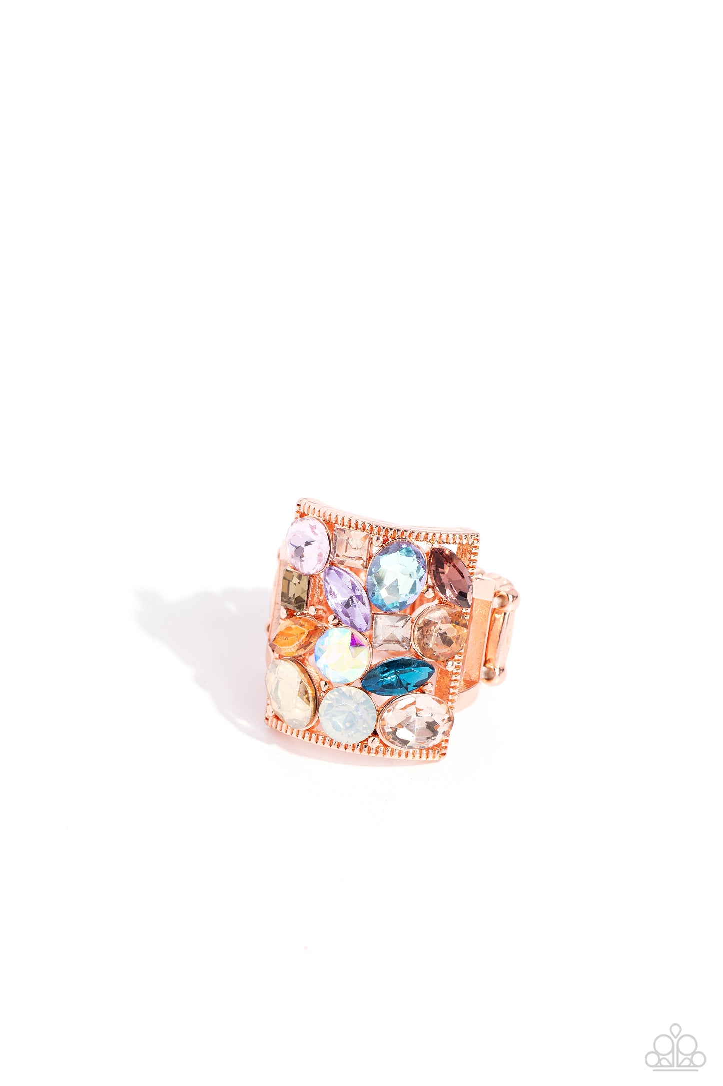Bedazzled Backdrop Copper Ring - Jewelry by Bretta