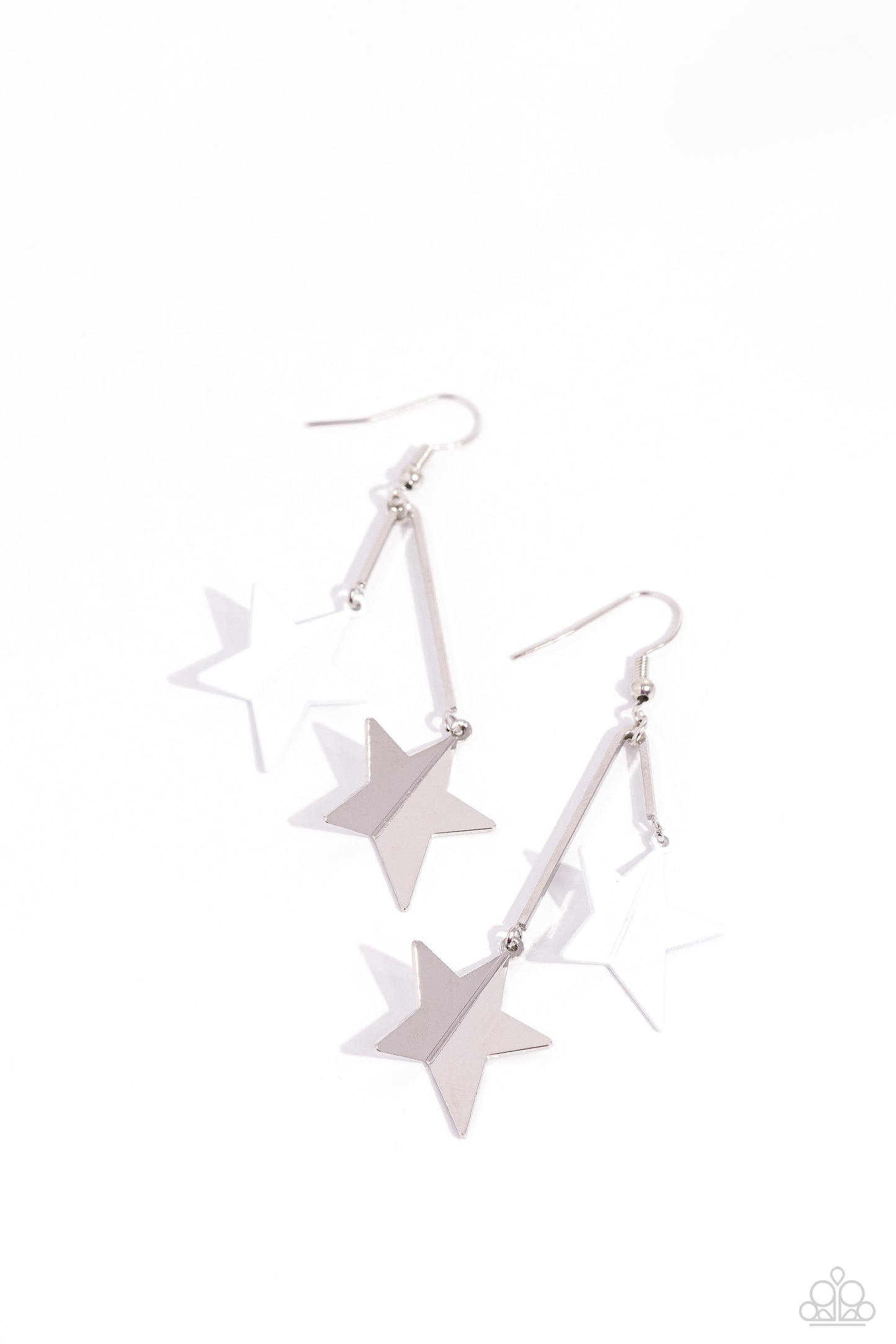 Stellar STAGGER White Earrings - Jewelry by Bretta
