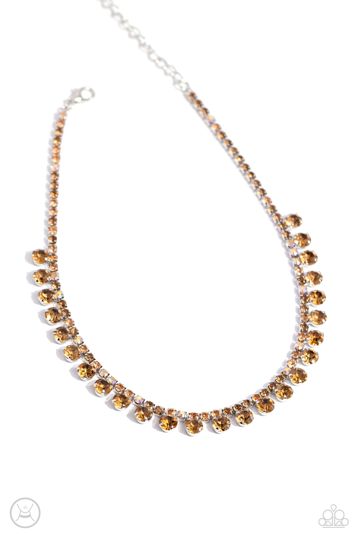 Ritzy Rhinestones Brown Necklace - Jewelry by Bretta