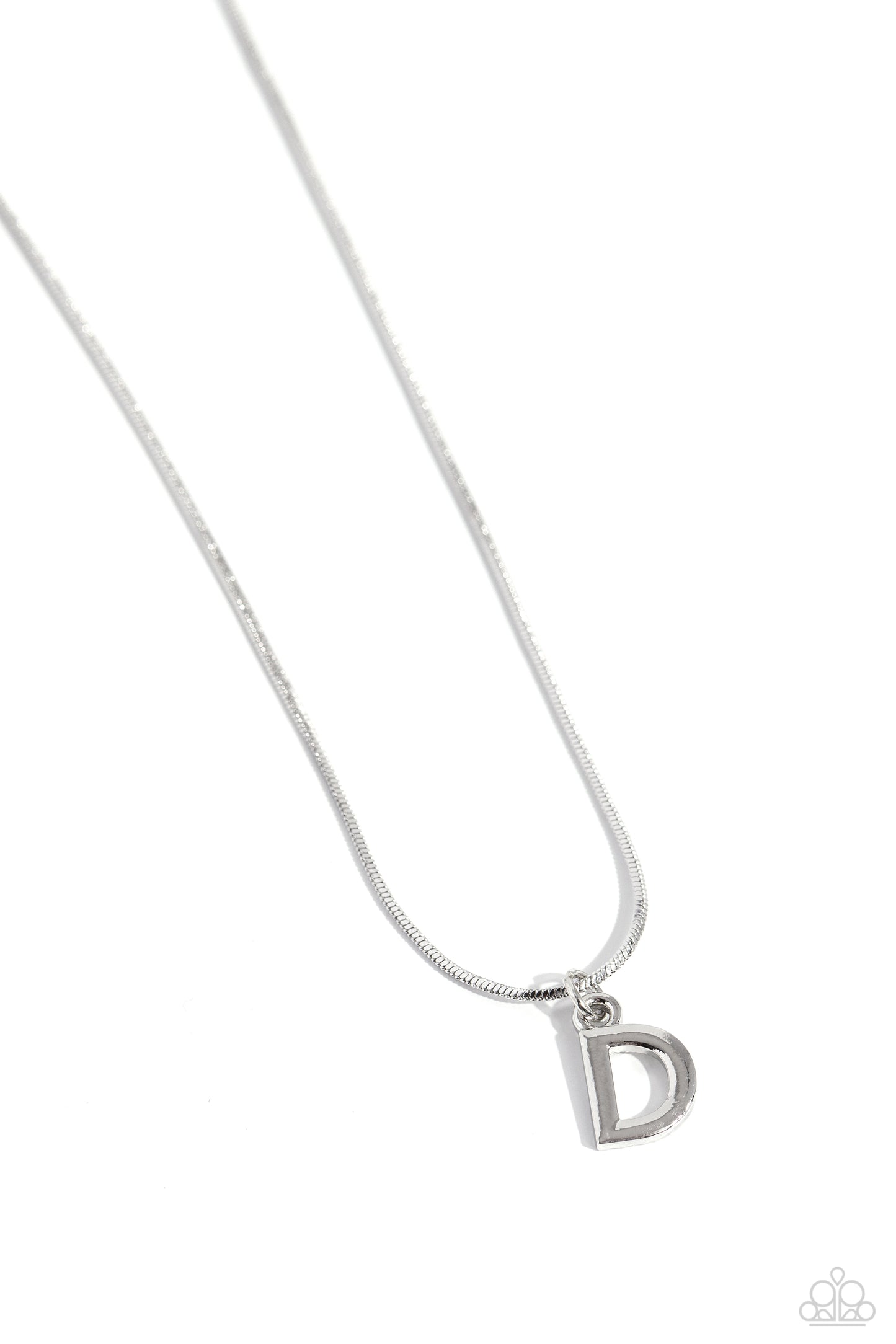 Seize the Initial - Silver - D Silver Necklace - Jewelry by Bretta