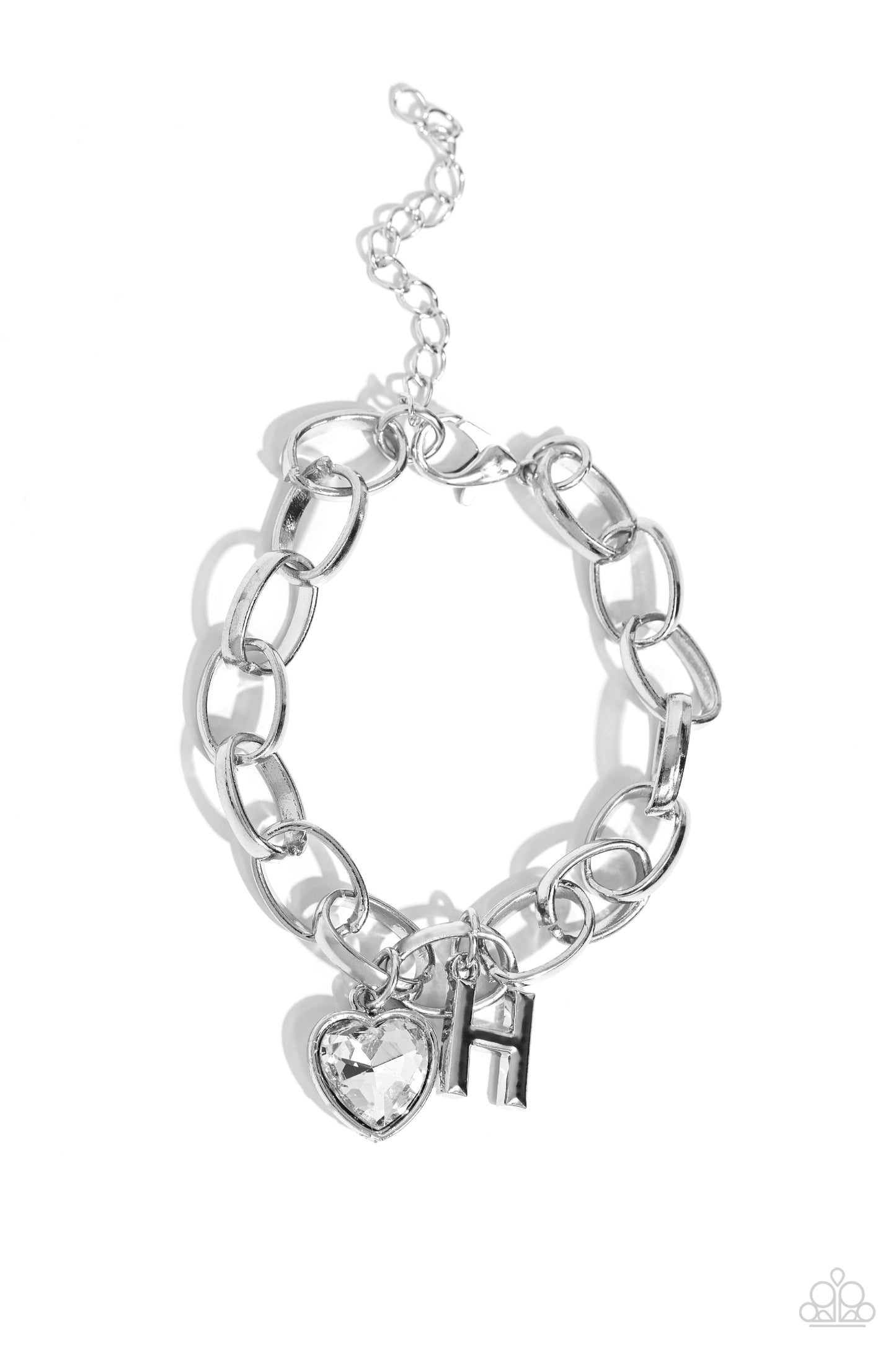Guess Now Its INITIAL - White - H - Jewelry by Bretta