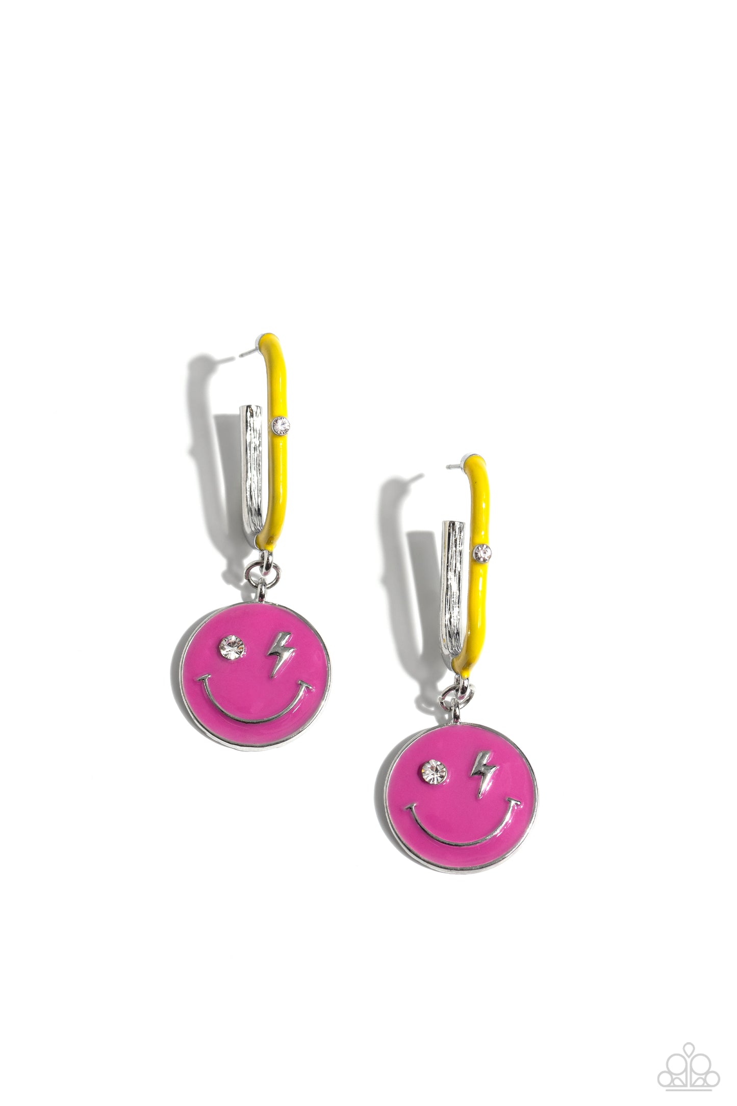 Personable Pizzazz Pink Earrings - Jewelry by Bretta