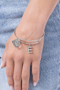 Making It INITIAL Silver - E Bracelet - Jewelry by Bretta