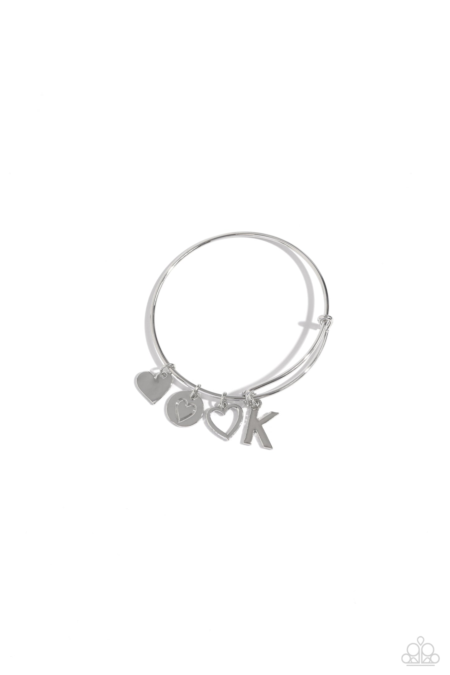 Making It INITIAL - Silver - K Bracelet - Jewelry by Bretta