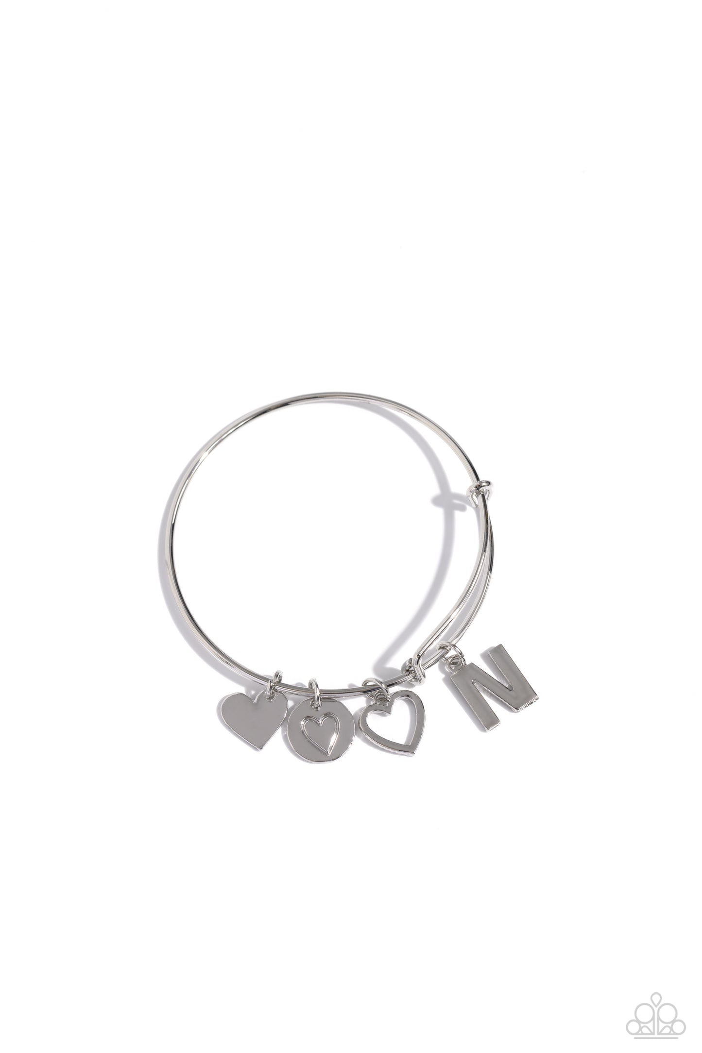 Making It INITIAL - Silver - N Bracelet - Jewelry by Bretta