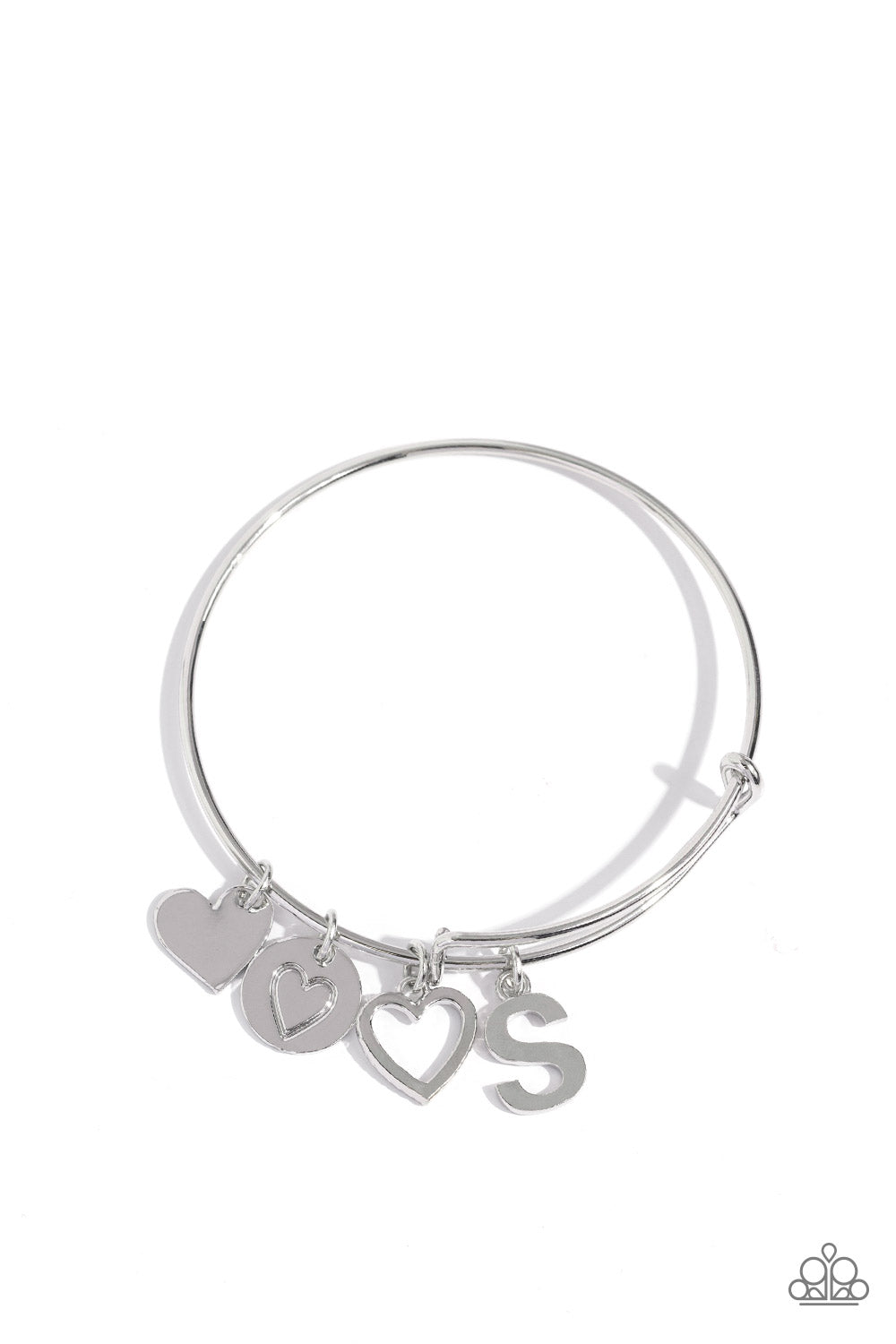 Making It INITIAL - Silver - S Bracelet - Jewelry by Bretta