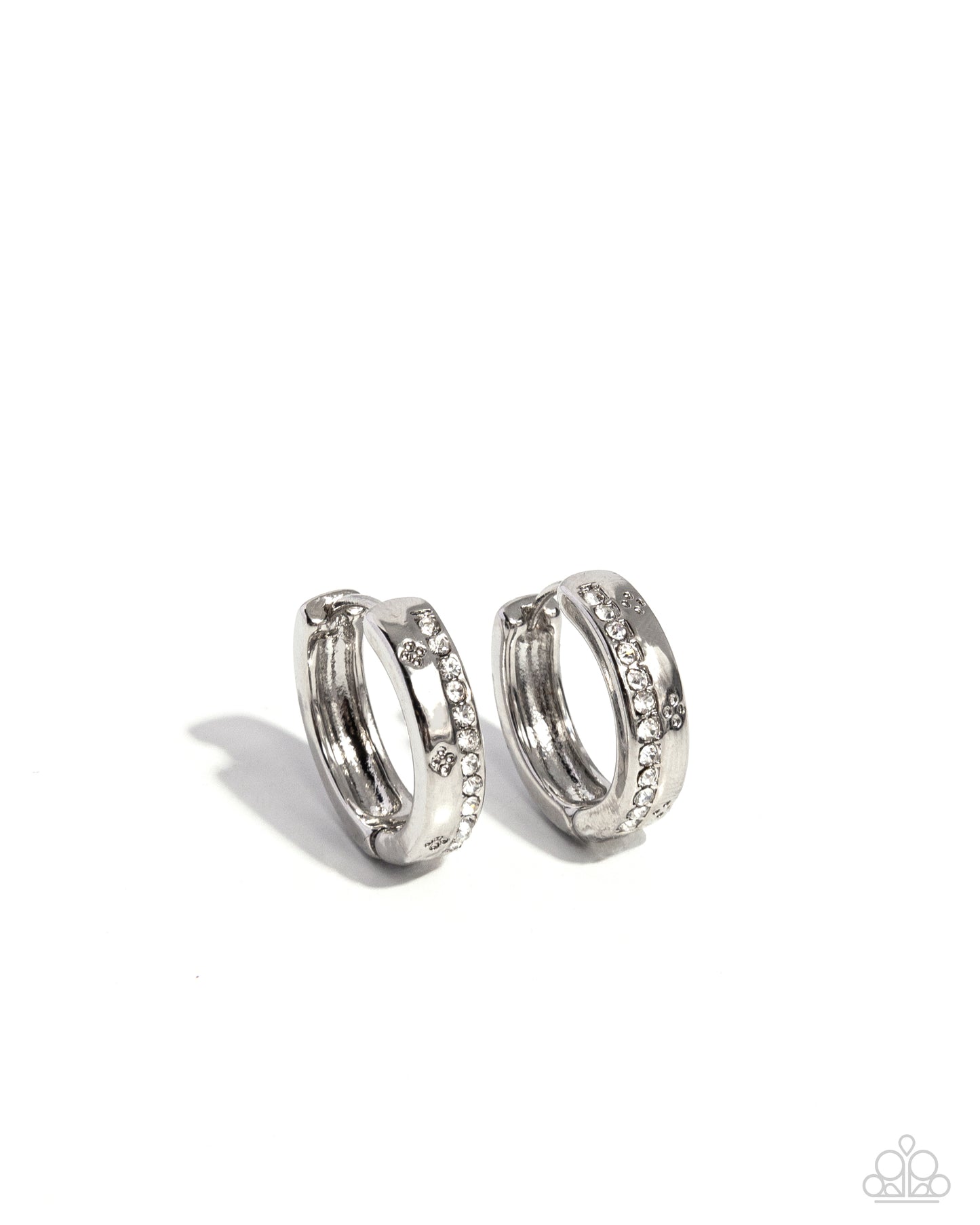 Perceptive Polish White Hoop Earrings - Jewelry by Bretta