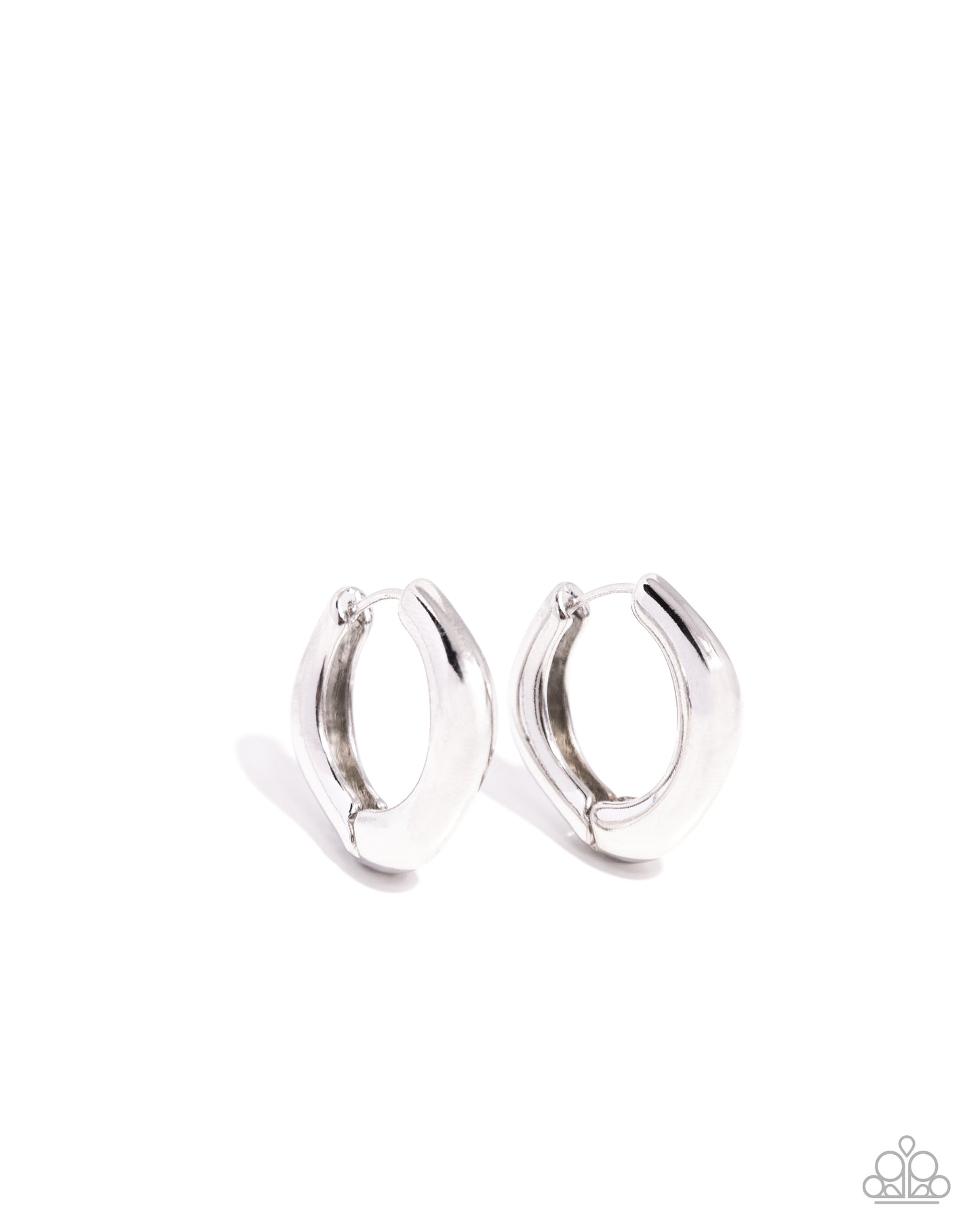 Monochromatic Makeover Silver Hoop Earrings - Jewelry by Bretta