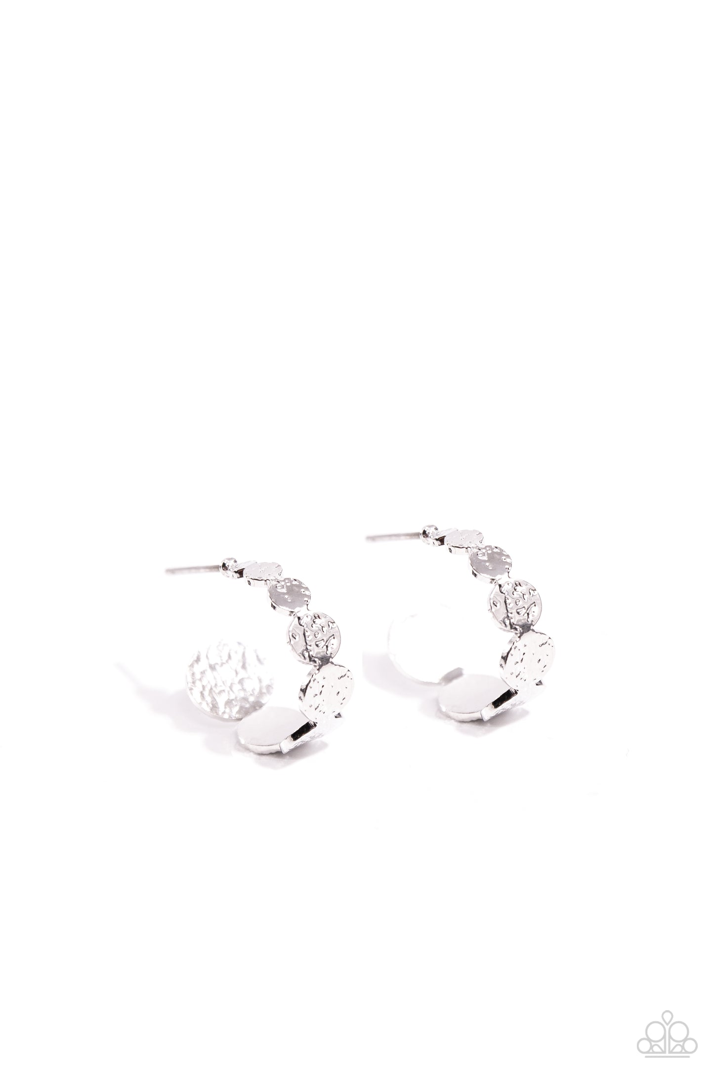 Textured Tease Silver Hoop Earrings - Jewelry by Bretta