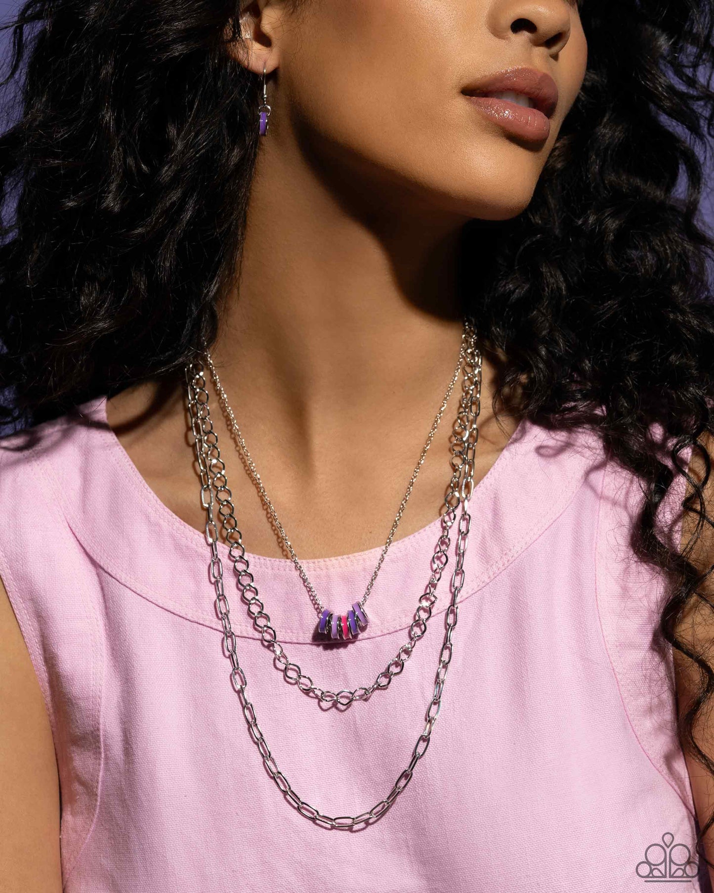 Colorful Cadet Purple Necklace - Jewelry by Bretta