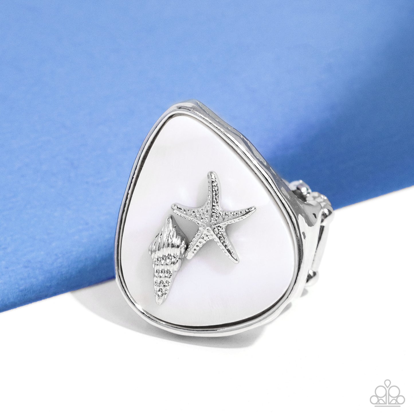 Seaside Serendipity White Ring - Jewelry by Bretta
