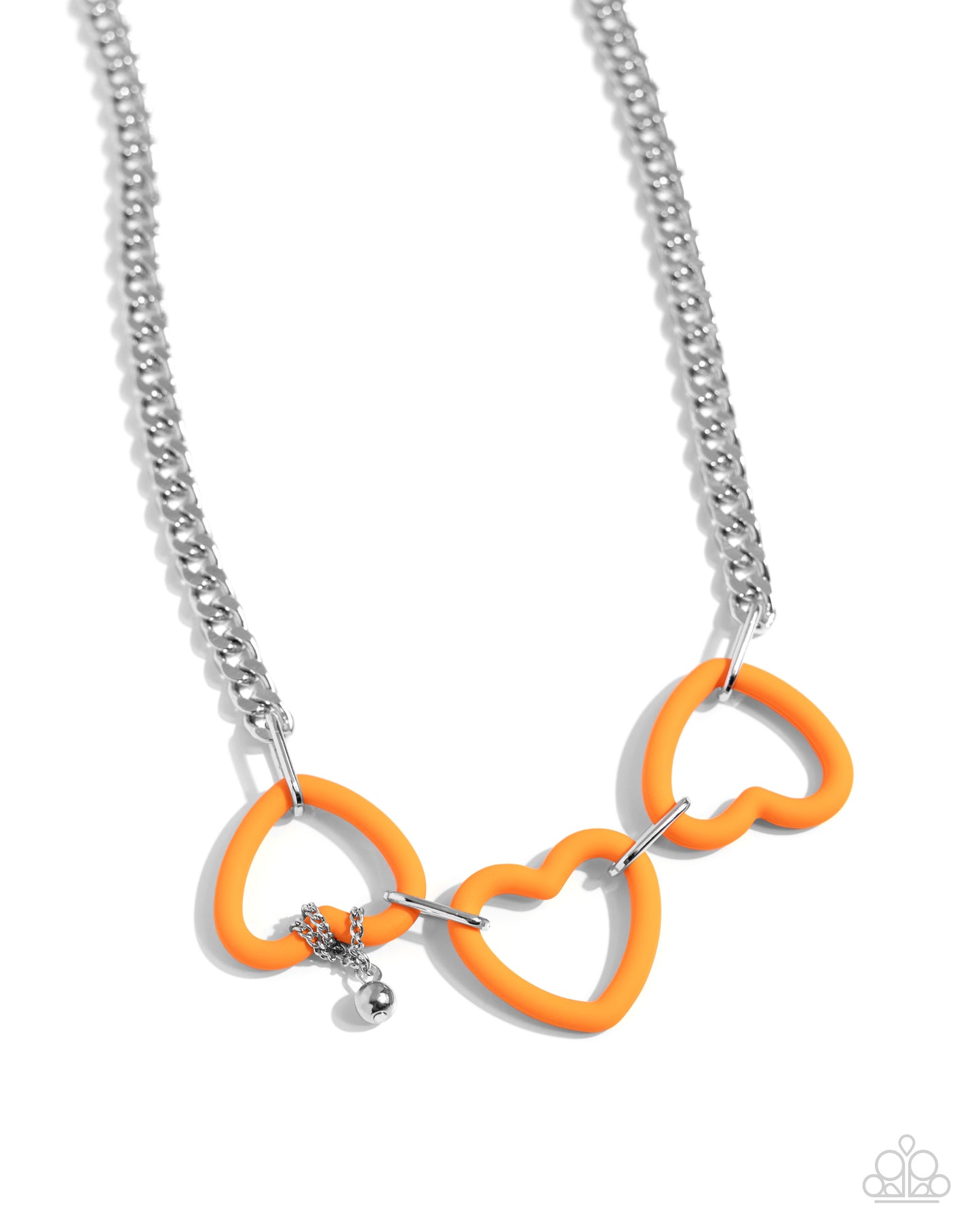 Heart Homage Orange Necklace - Jewelry by Bretta