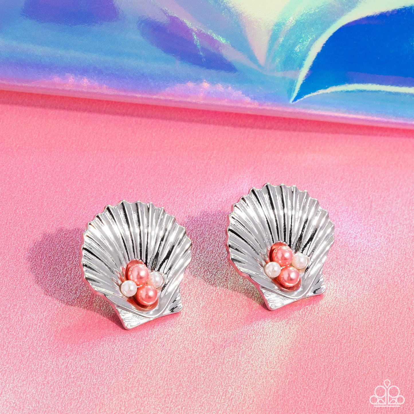 Oyster Opulence Orange Earrings = Jewelry by Bretta