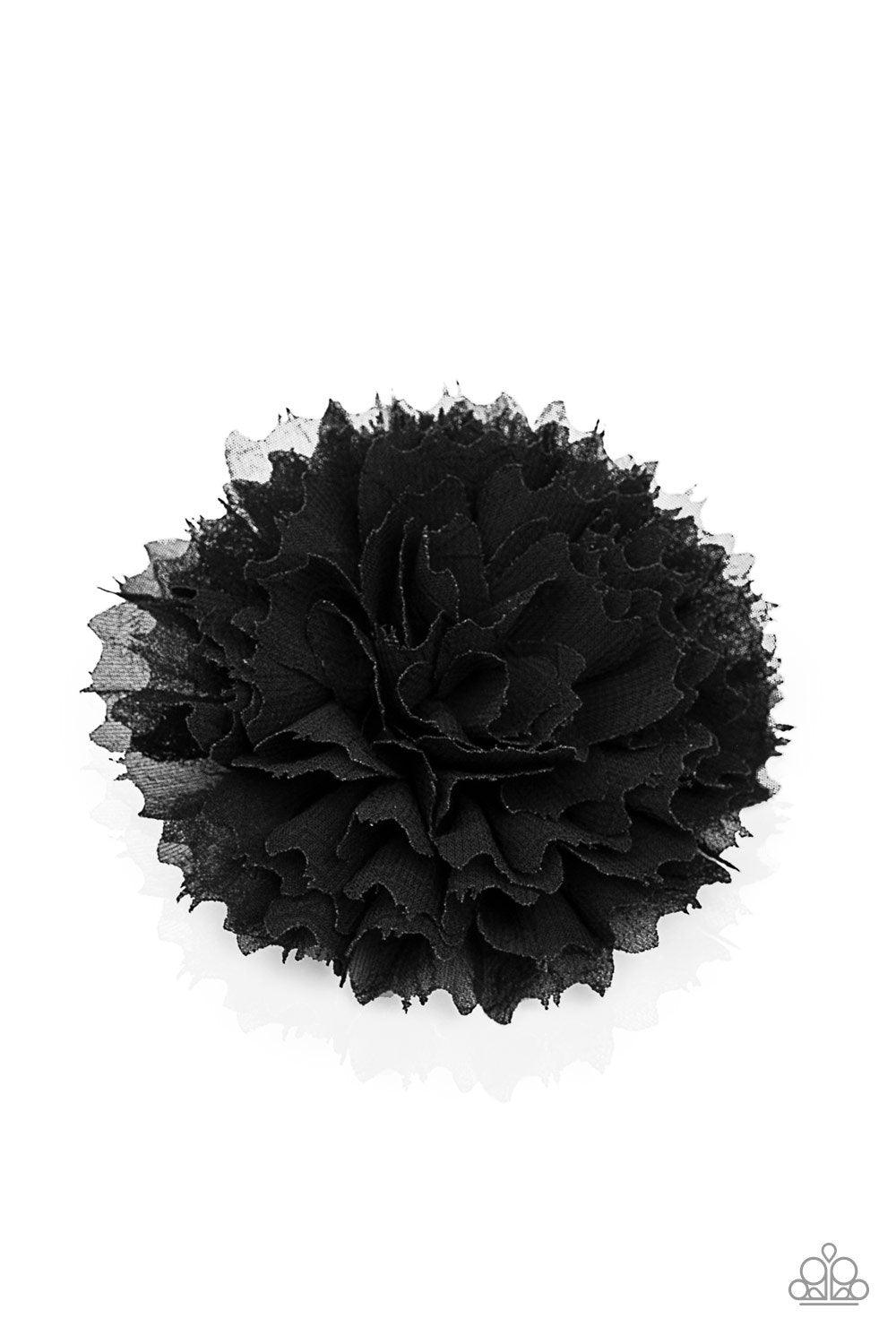 Paparazzi Accessories-Bloom-tastic - Black Hair Bow