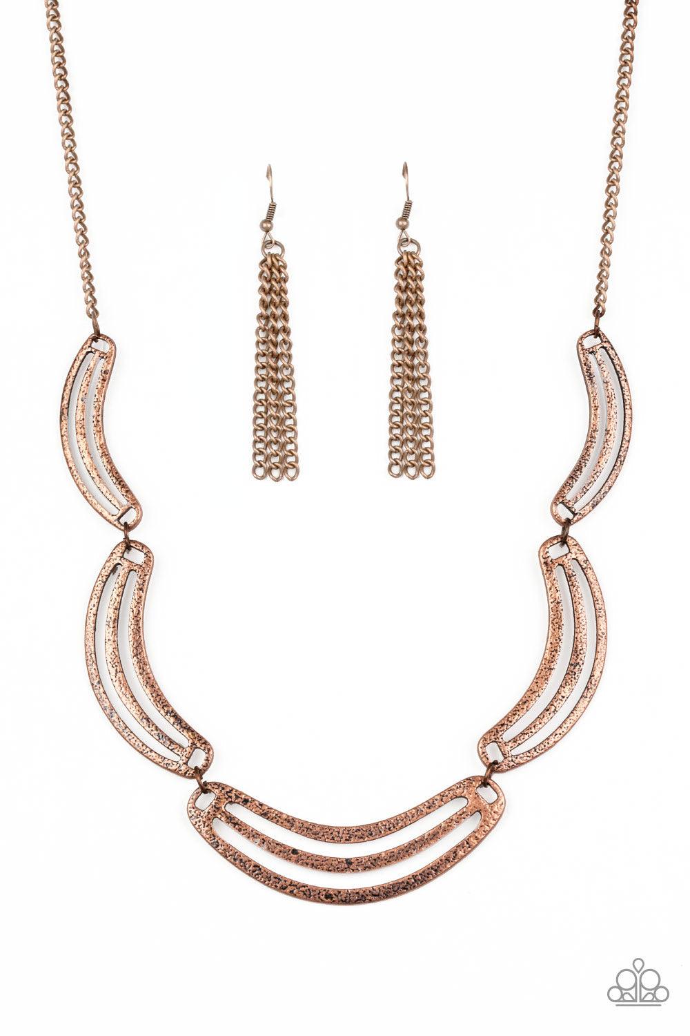 Paparazzi Accessories Palm Springs Pharaoh - Copper Necklace - jewelrybybretta