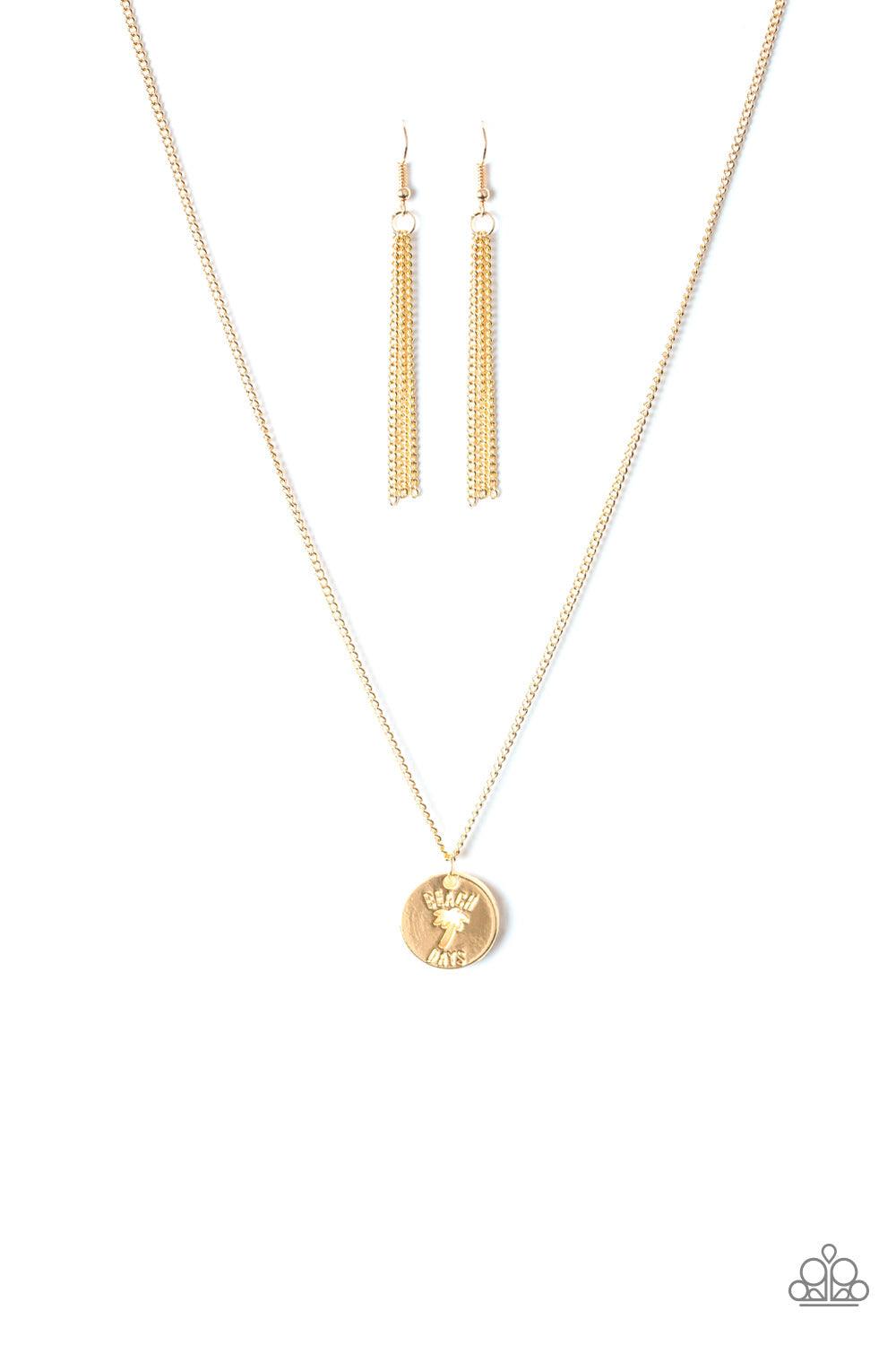 Paparazzi Accessories Palm Tree Paradise - Gold Necklace - jewelrybybretta